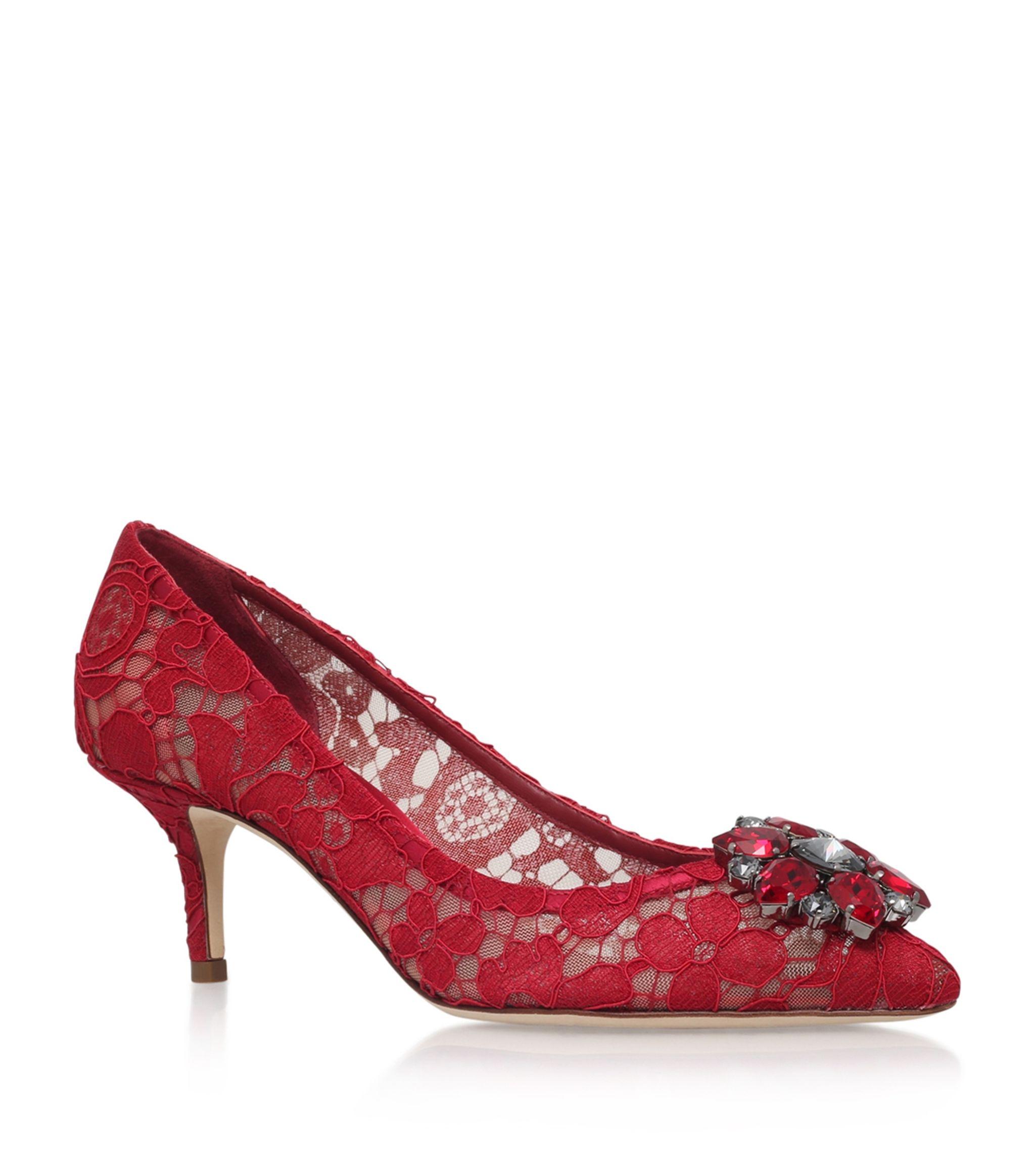 dolce and gabbana lace pumps