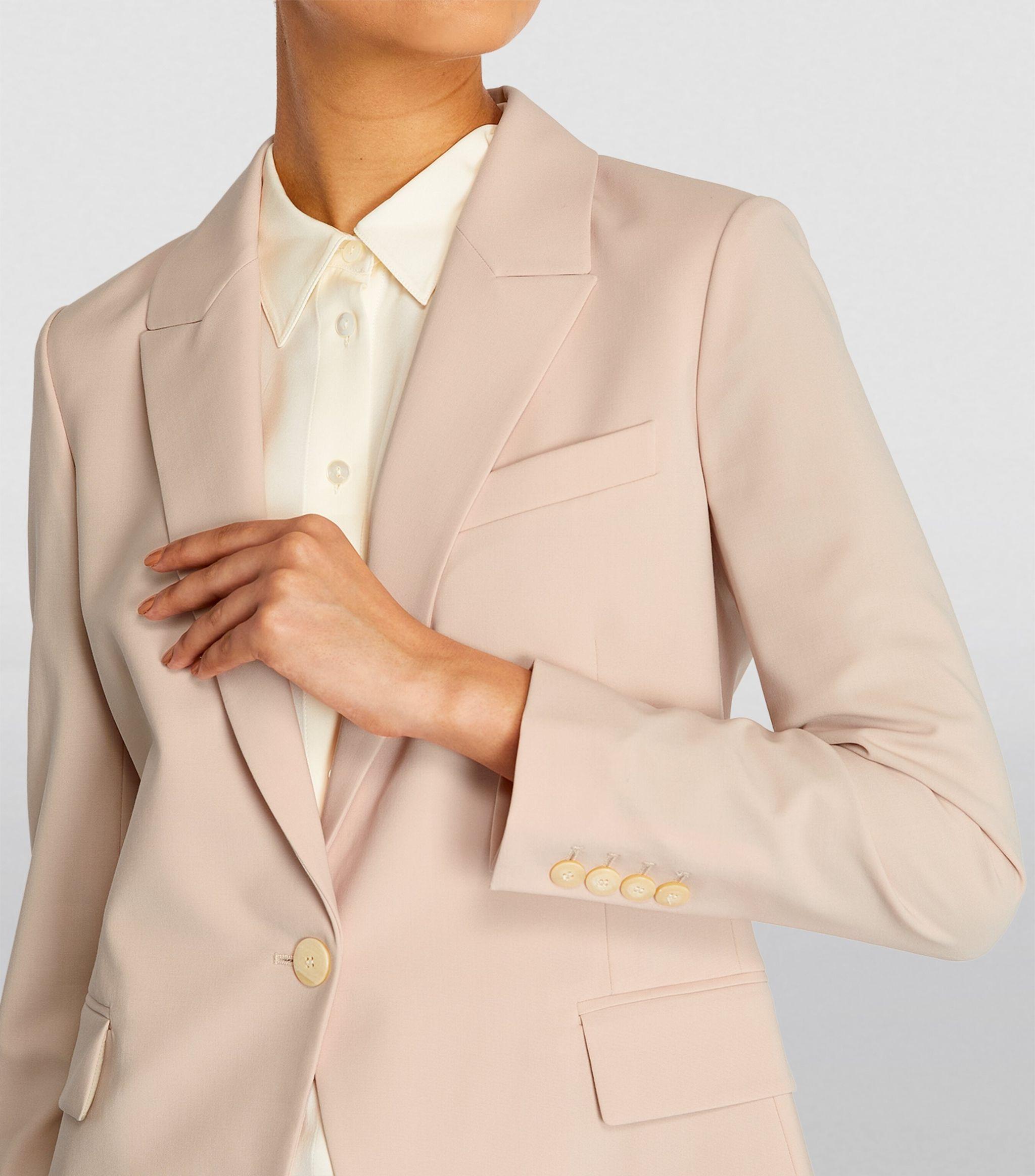 Theory Good Wool Etiennette Blazer in Natural | Lyst Theory Good Wool Etiennette Blazer in Natural | Lyst