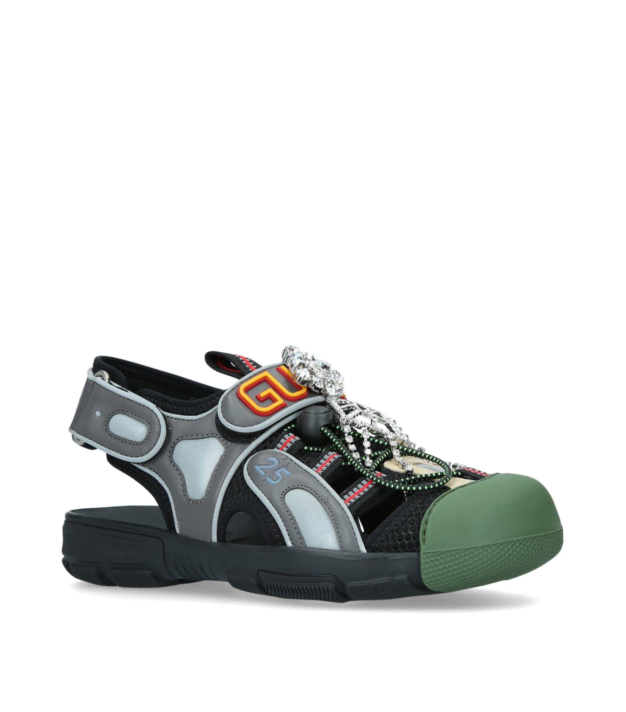 Gucci Leather Tinsel Hiking Sandals in 