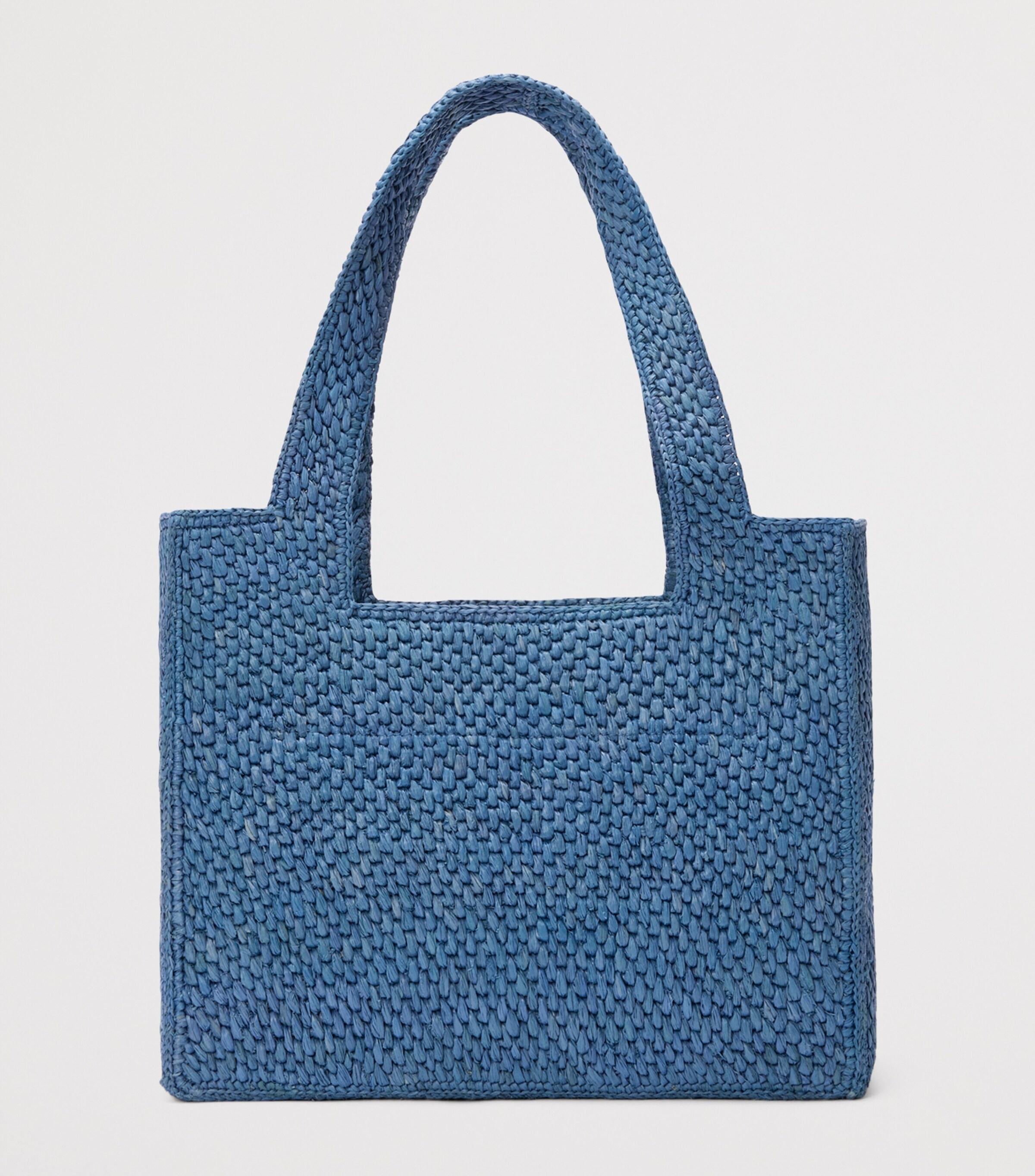 LOEWE Paula s Ibiza Blue Small Font トートバッ グ Paula's Ibiza Loewe Font Small tote bag in blue - Loewe
