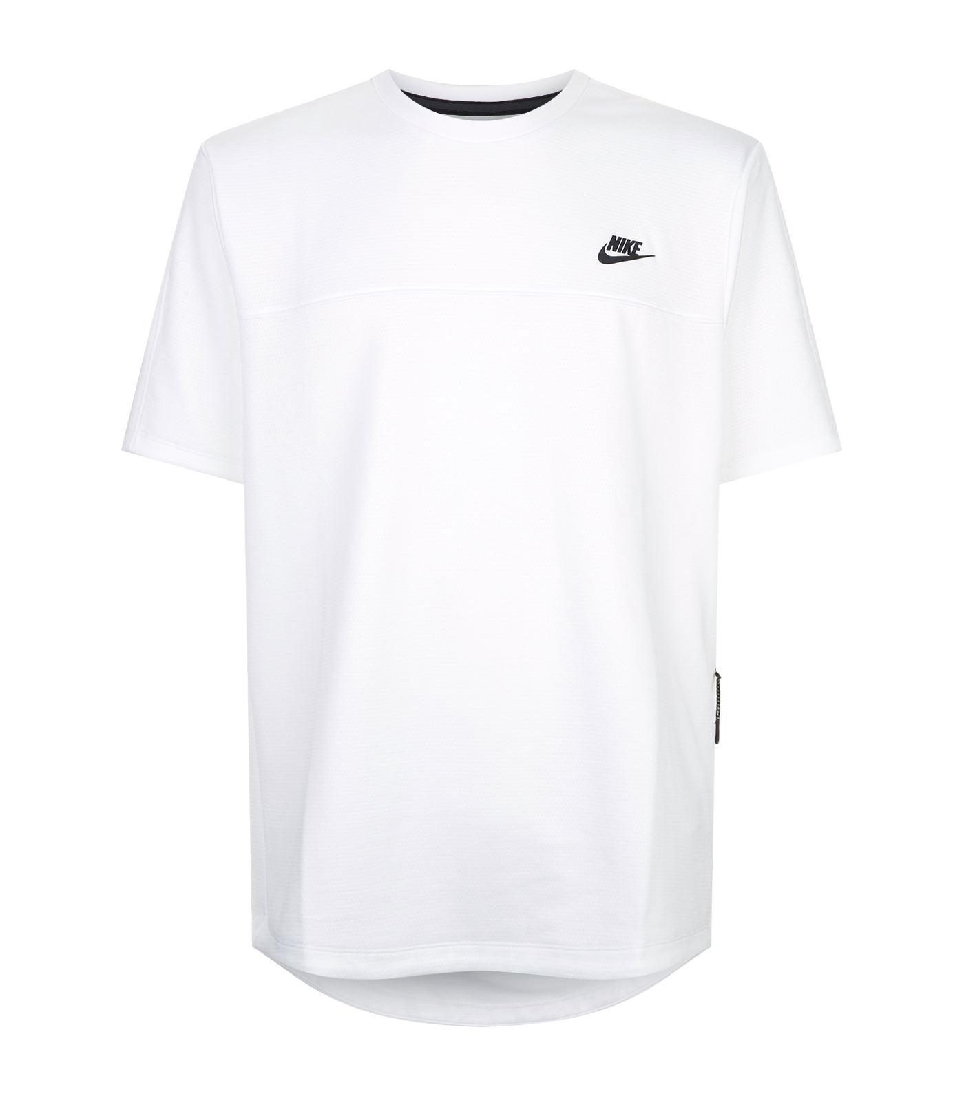 Nike Tech Fleece T-shirt in White for Men | Lyst