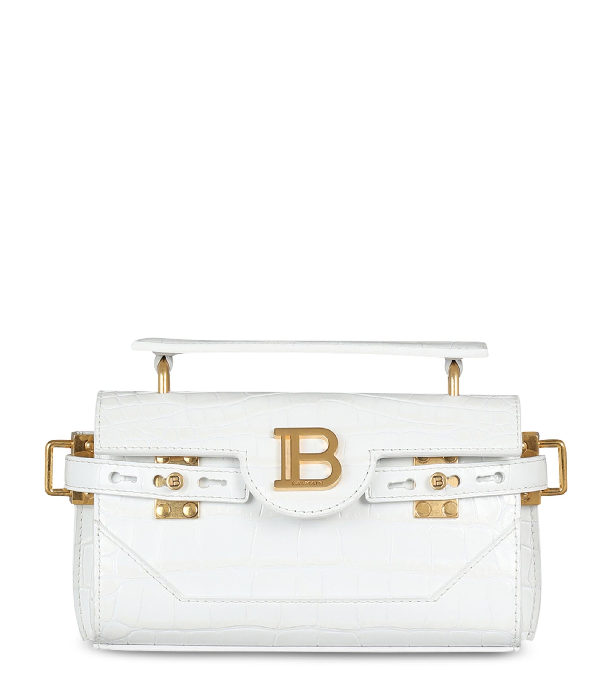 Balmain Mini Bbuzz Tote Bag in White Lyst