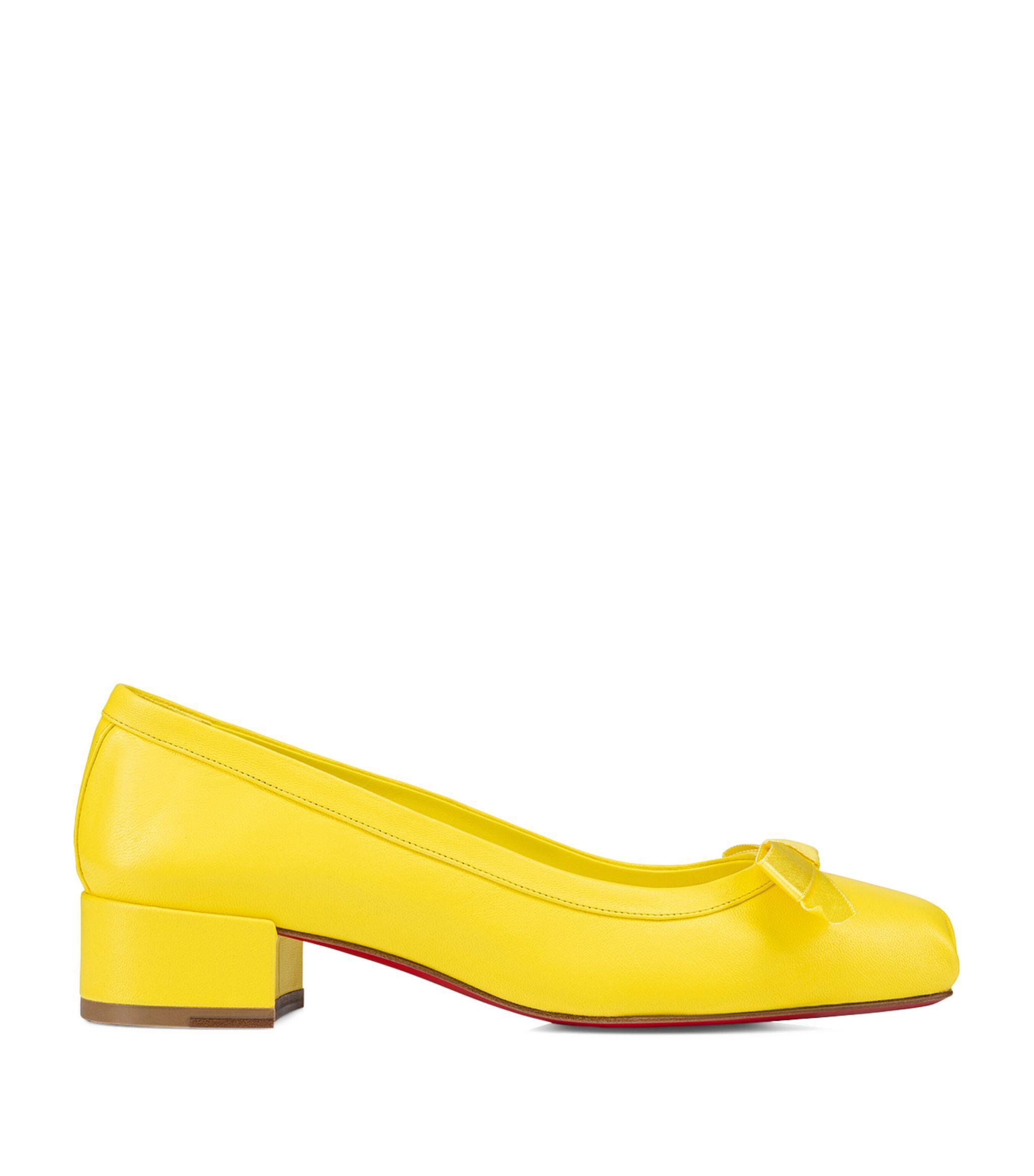 Christian Louboutin Mamaflirt Leather Ballet Pumps 30 in