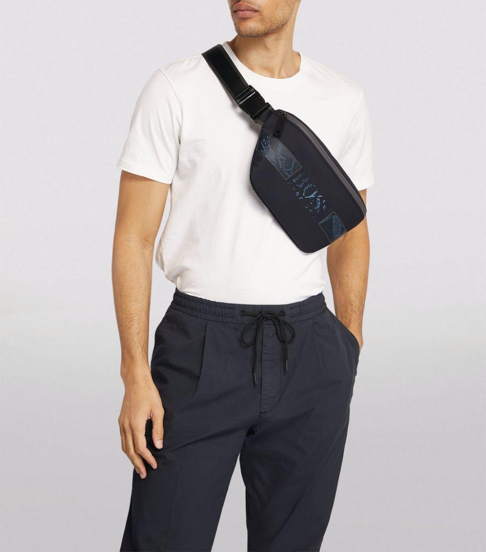 BOSS Logo Belt Bag in Blue for Men | Lyst