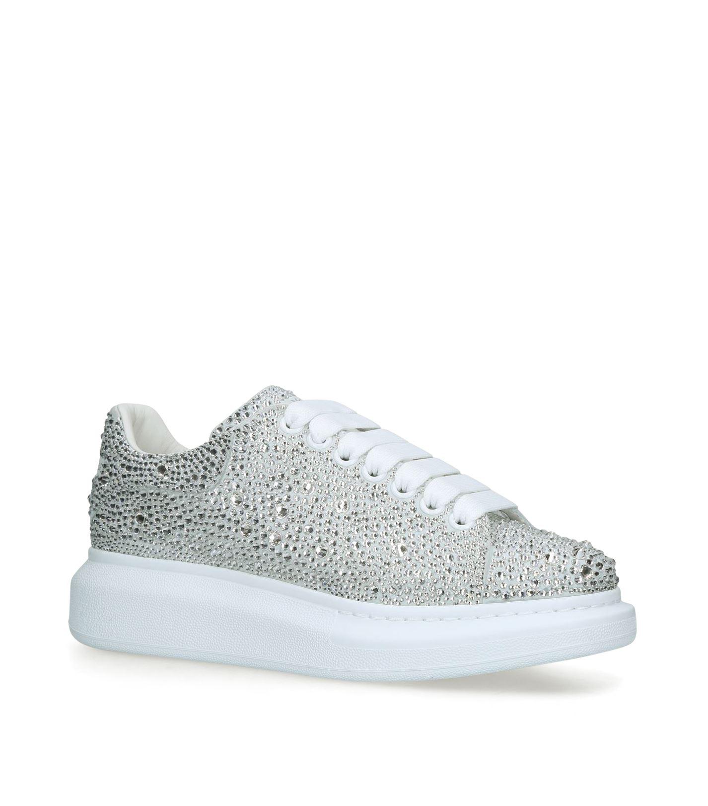 Alexander McQueen Oversized Crystal Embellished White (Women's)