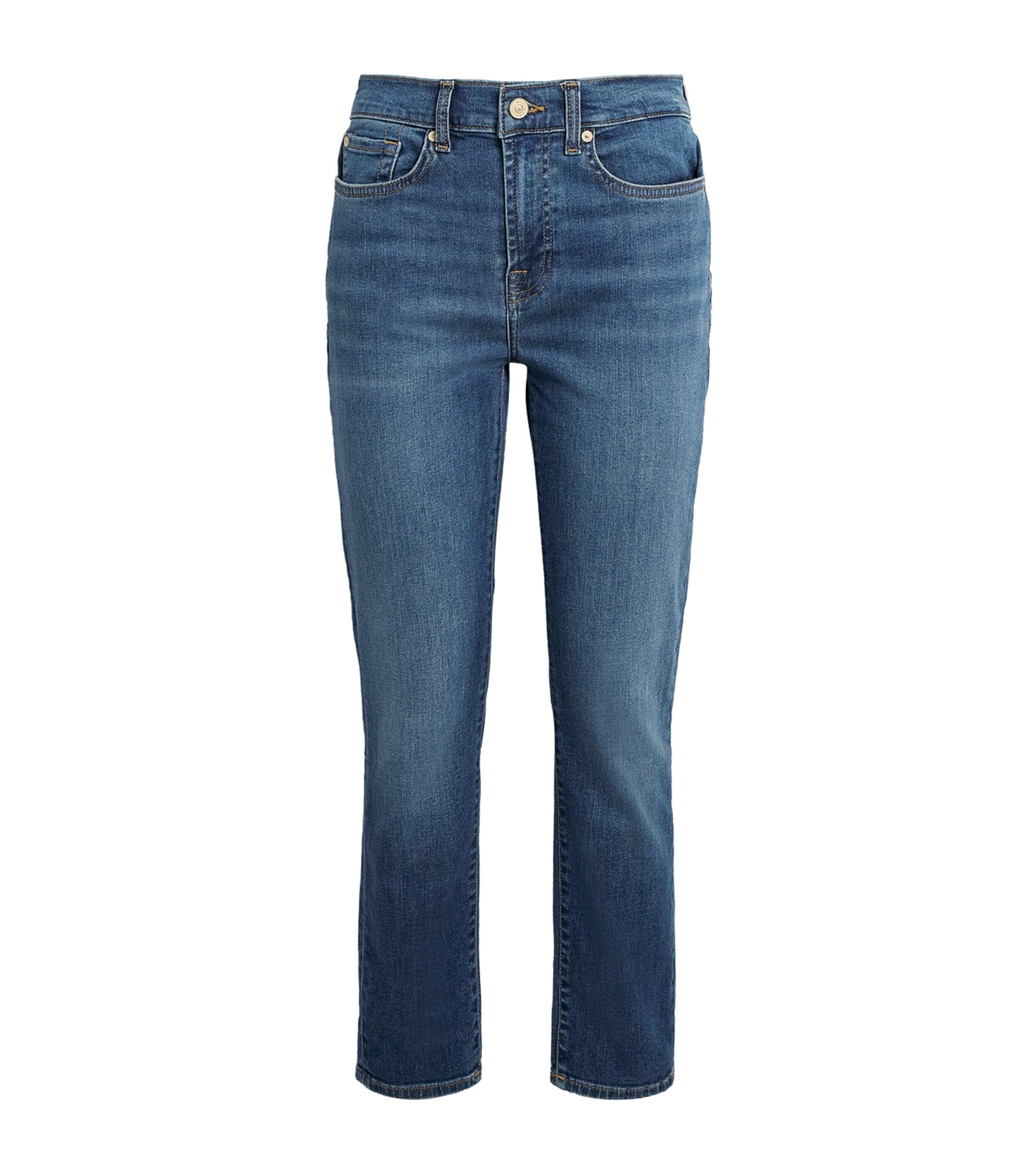 For All Mankind Slim Illusion Relaxed Skinny Jeans in Blue Lyst UK