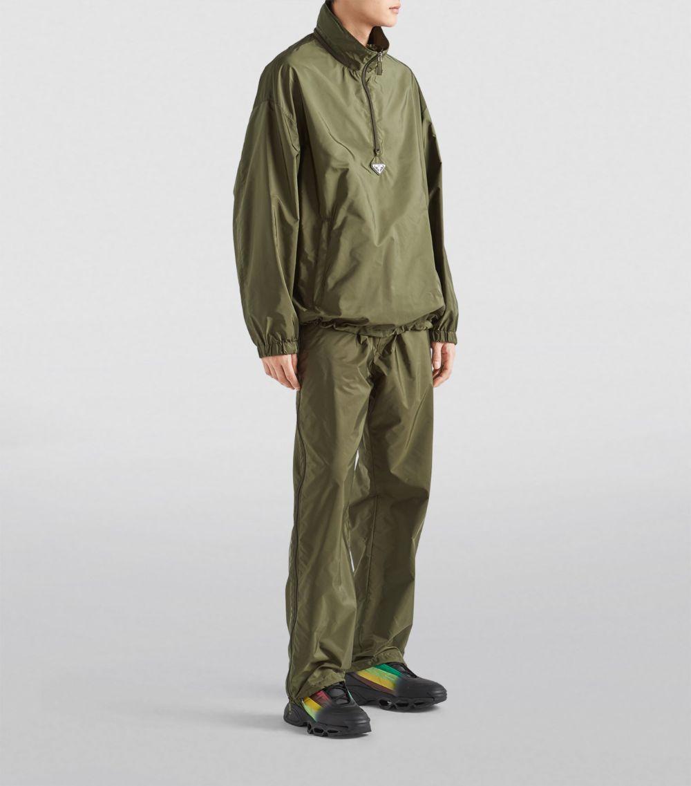 Prada Re-Nylon Half-Zip Jacket in Green for Men | Lyst Canada