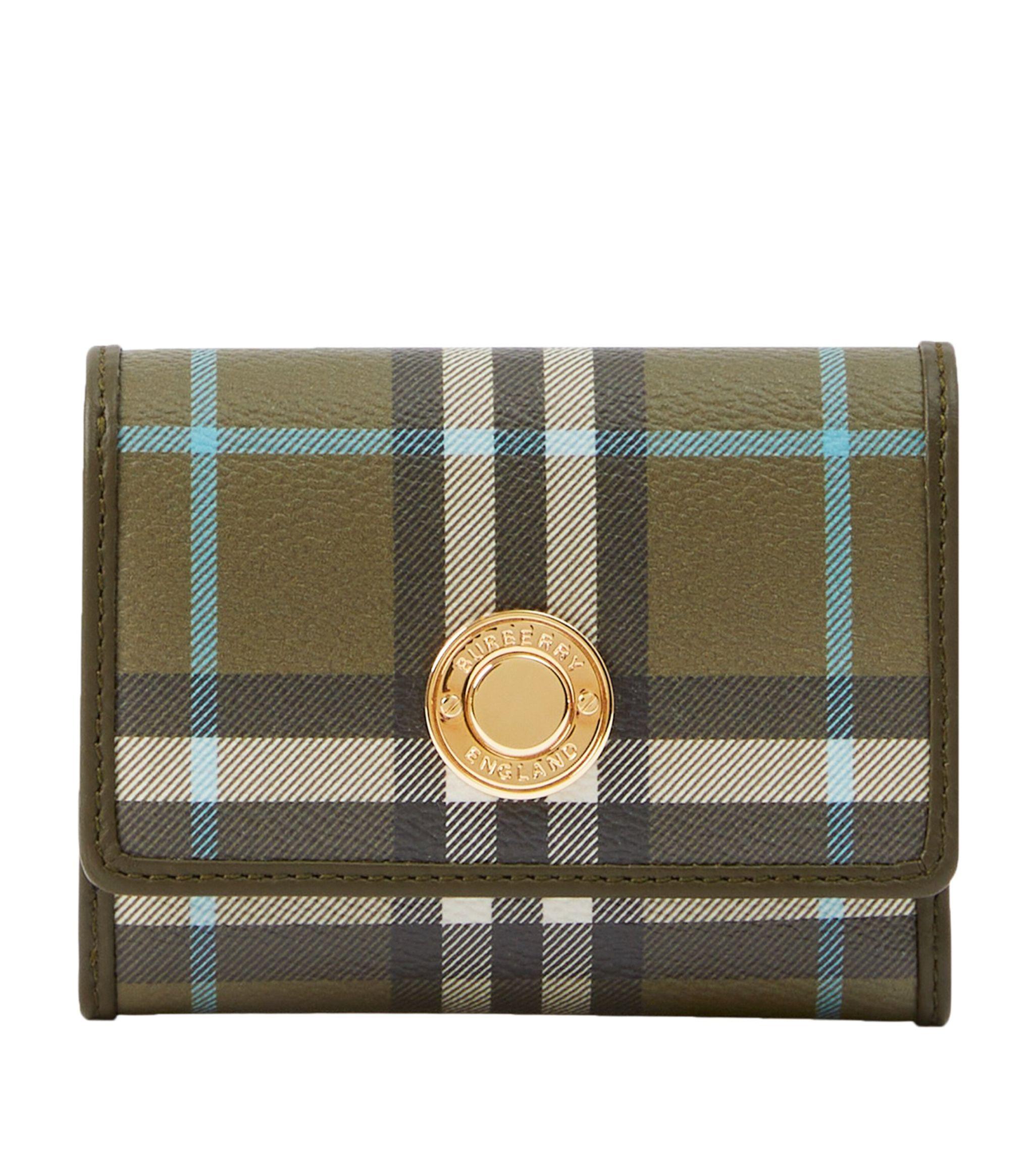 Burberry Vintage-Check Leather Wallet