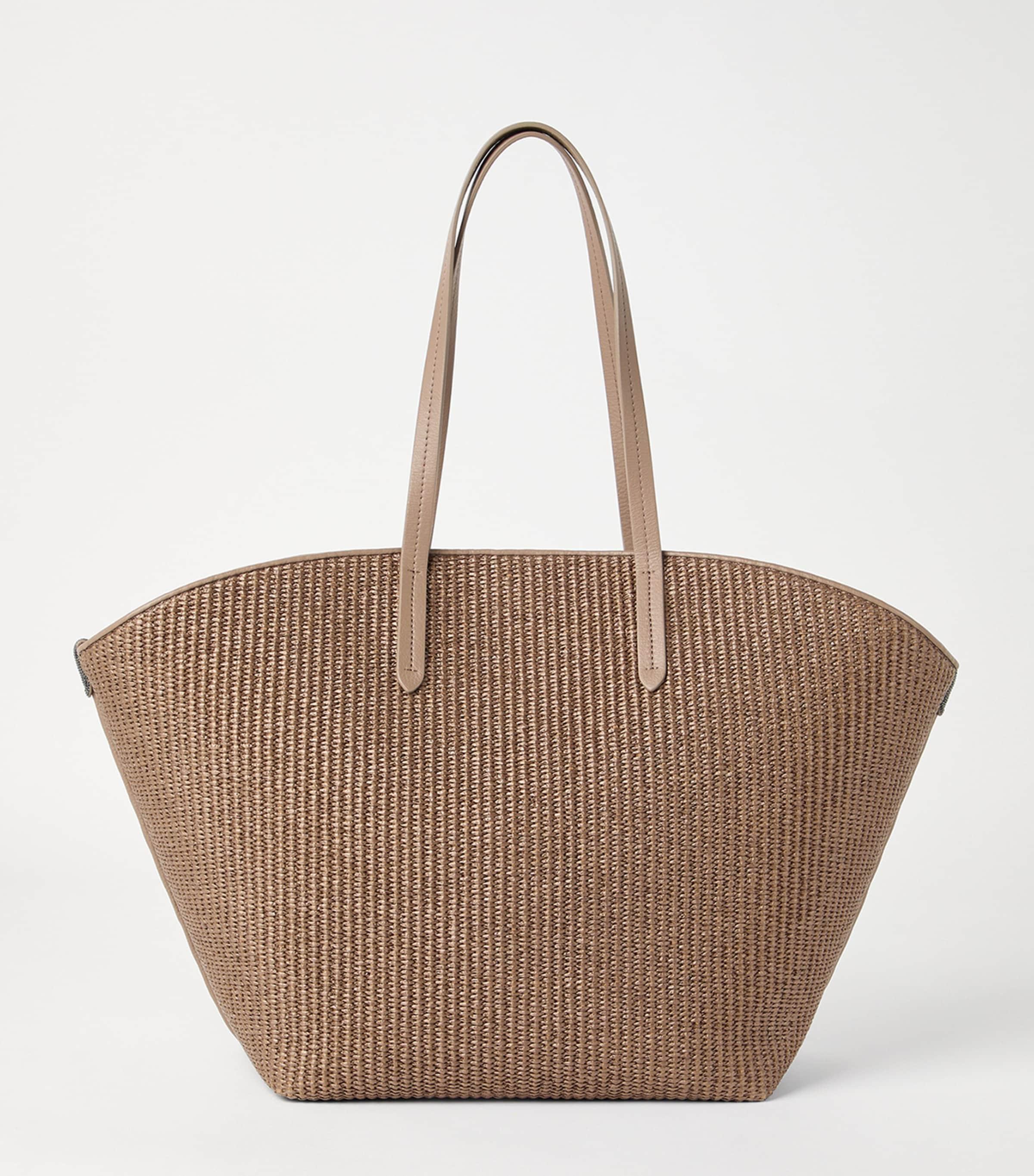 かごバッグ BRUNELLO CUCINELLI WICKER BASKET BAG Brunello Cucinelli Wicker Basket Bag in Brown | Lyst