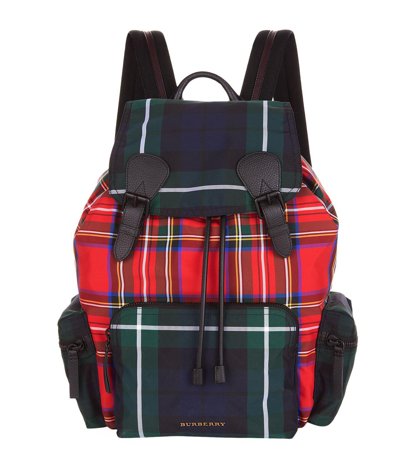 tartan plaid backpack