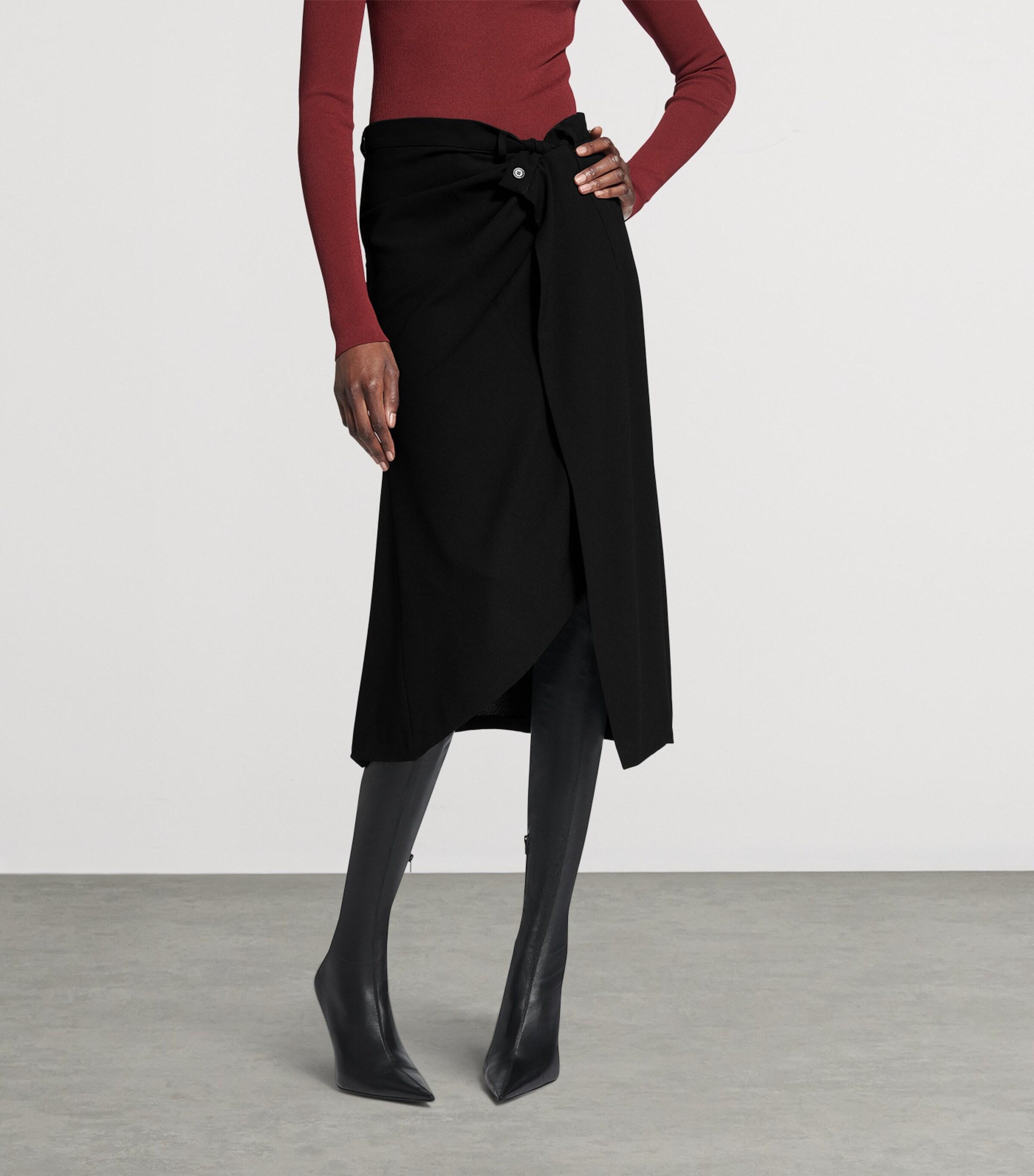 スカート BALENCIAGA Wrap Skirt Black Wrap Skirt | BALENCIAGA - Antonia