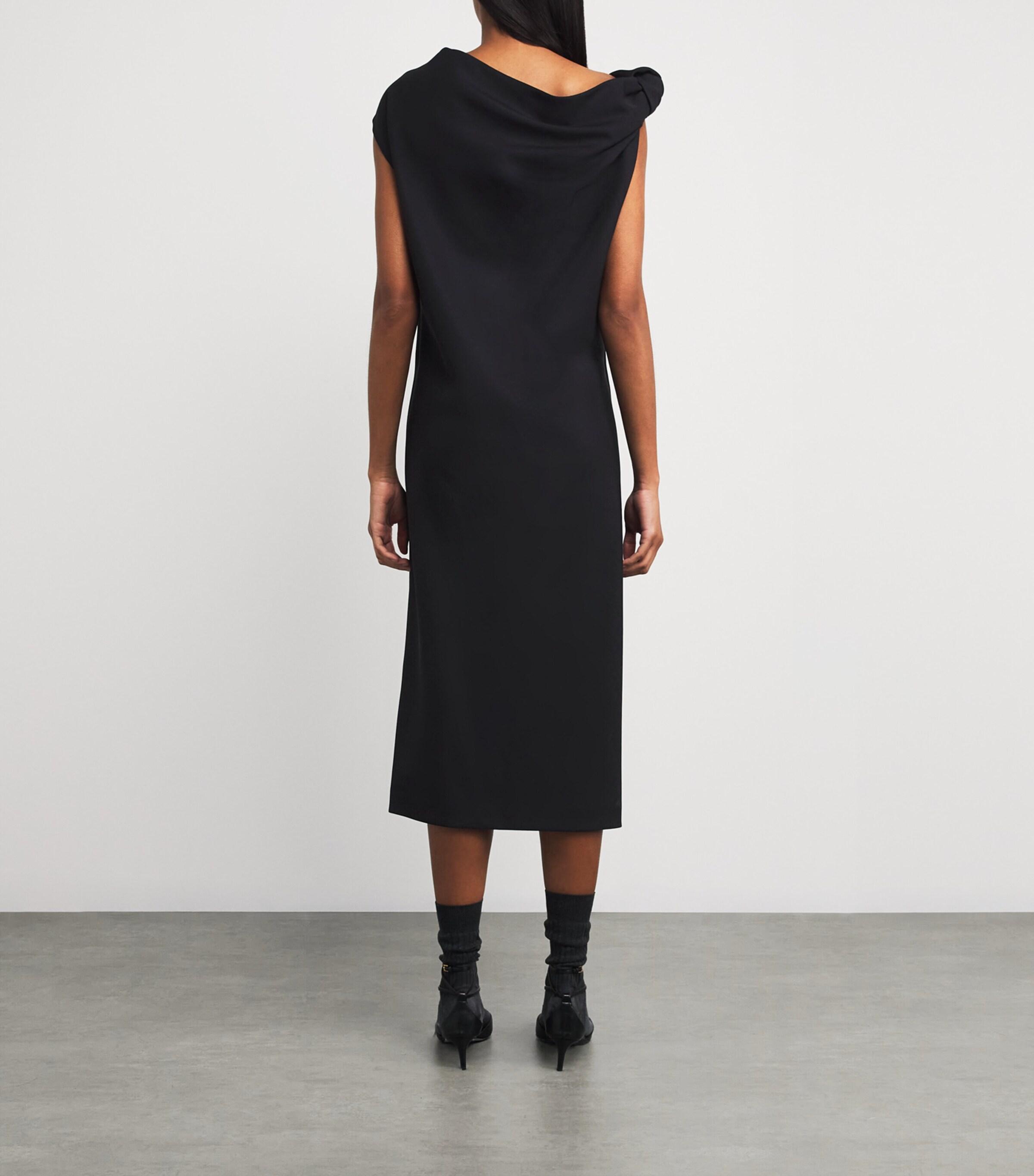ワンピース CARVEN Carven Knot Shirt Midi Dress (6252K21088 MIDNIGHT) Carven Dresses for Women | Online Sale up to 58% off | Lyst