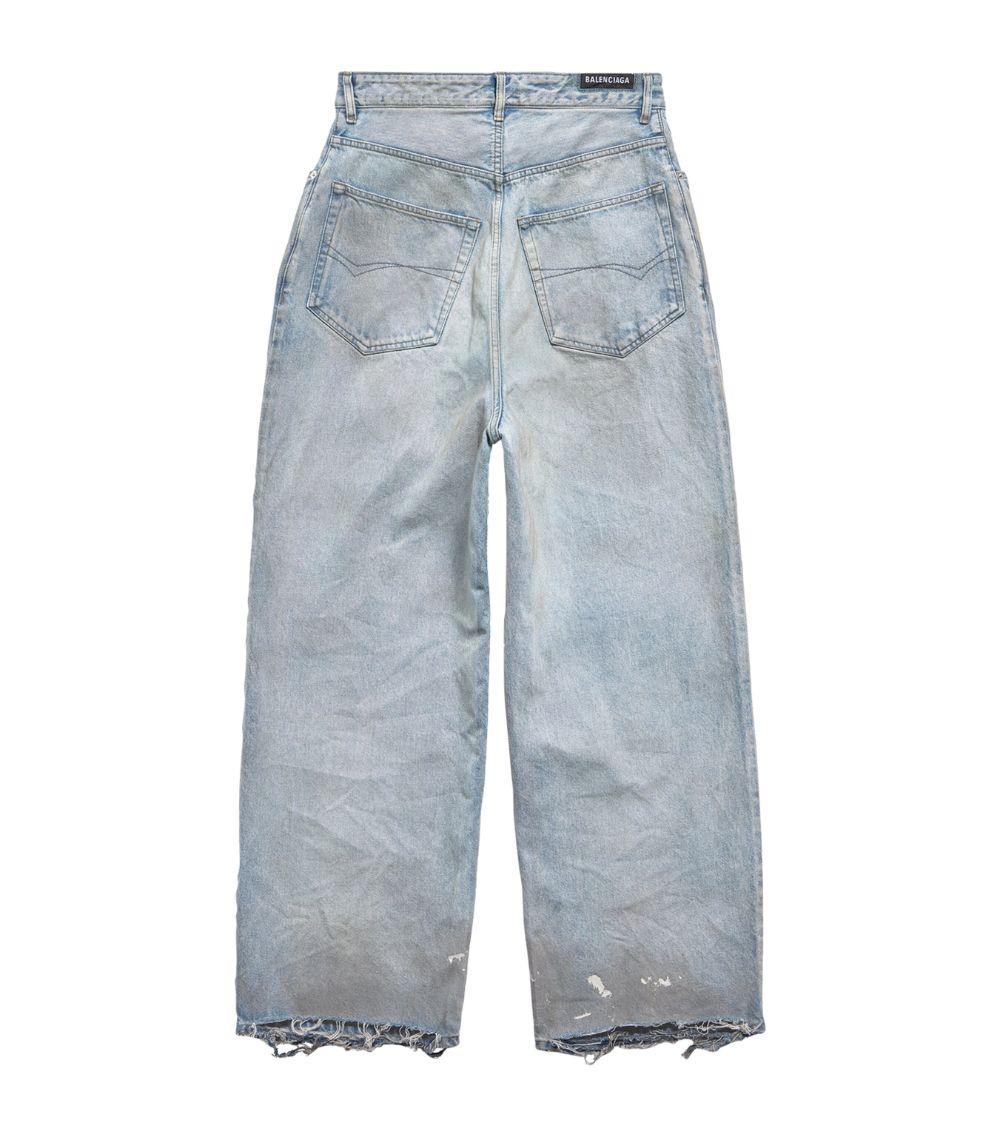 BALENCIAGA★Baggy Pants Blue Japanese Denim Baggy Pants in Light Blue | Balenciaga US