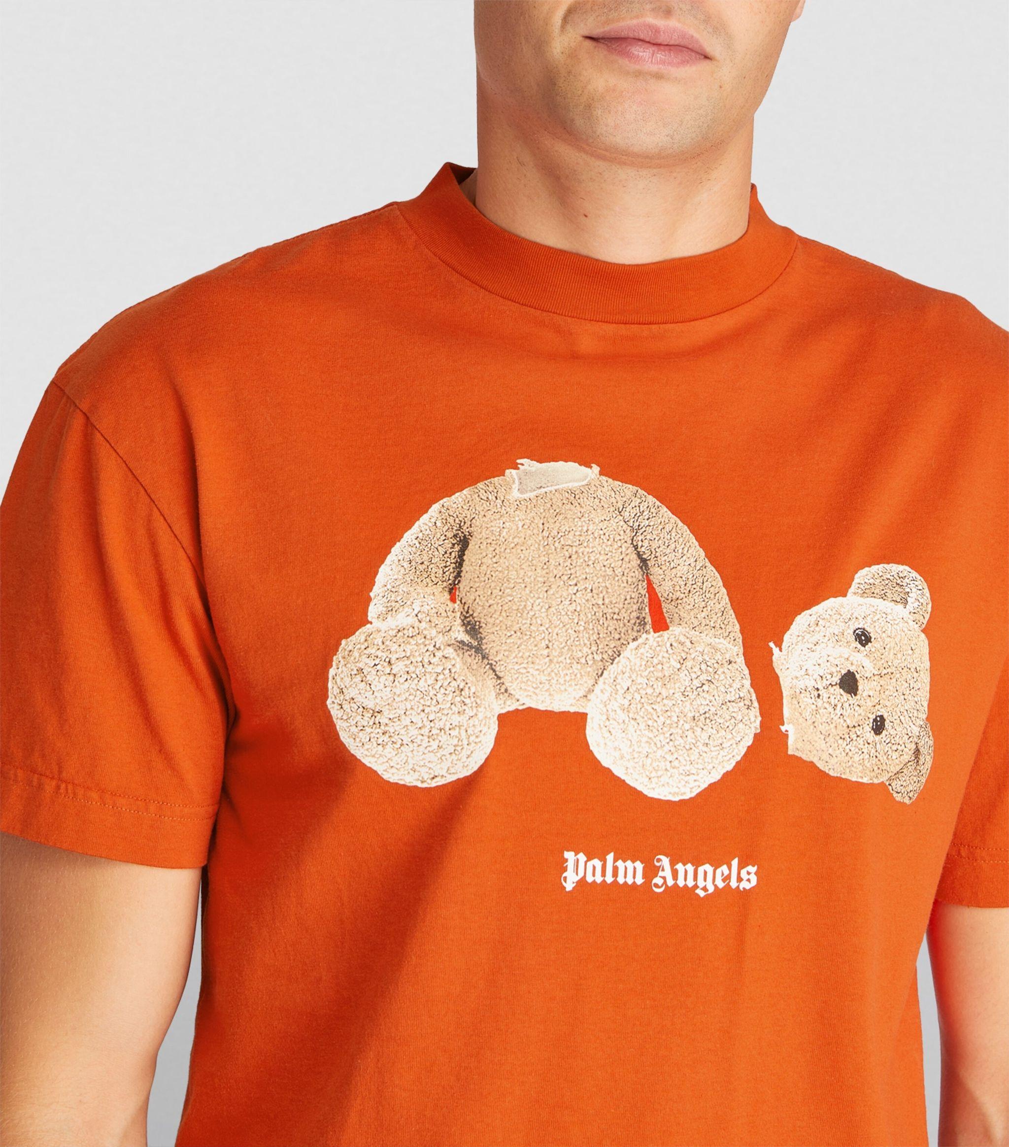Palm Angels Kill The Bear Graphic T-shirt in Orange for Men