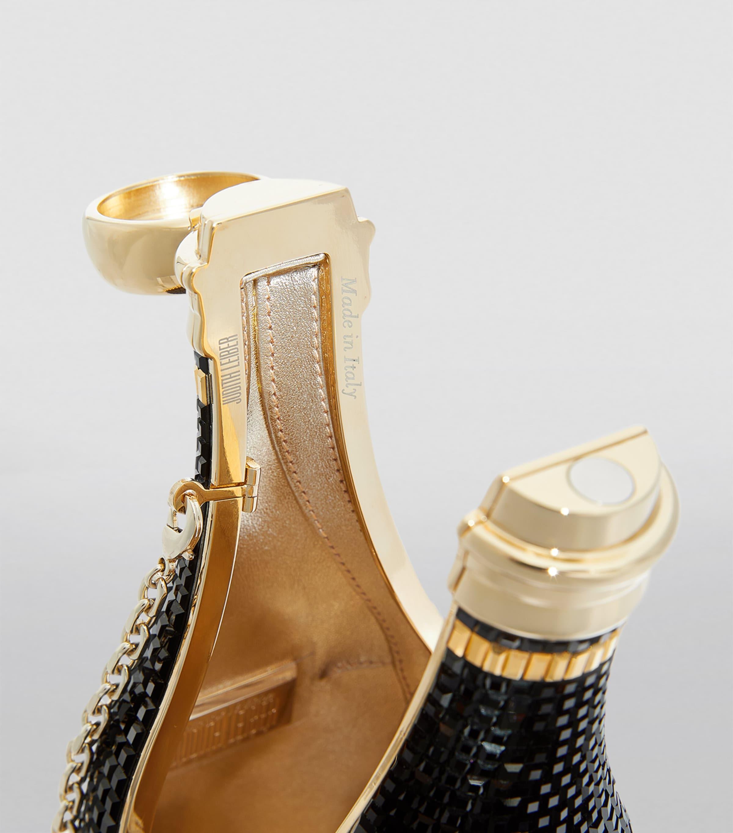 Judith Leiber Champagne Bottle Vip Clutch Bag in Black Lyst UK