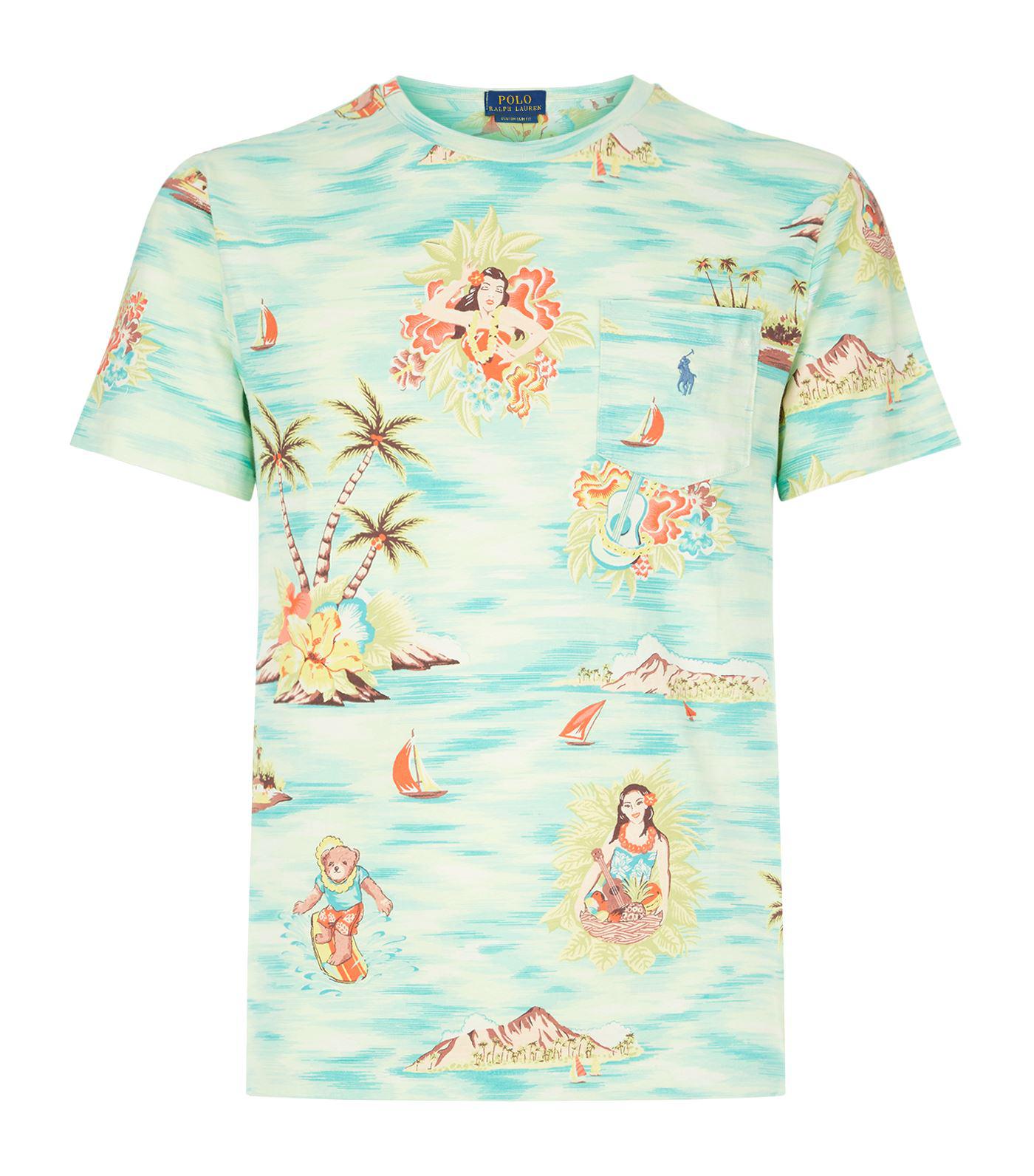 Polo Ralph Lauren Hawaiian Print T-shirt for Men | Lyst Canada