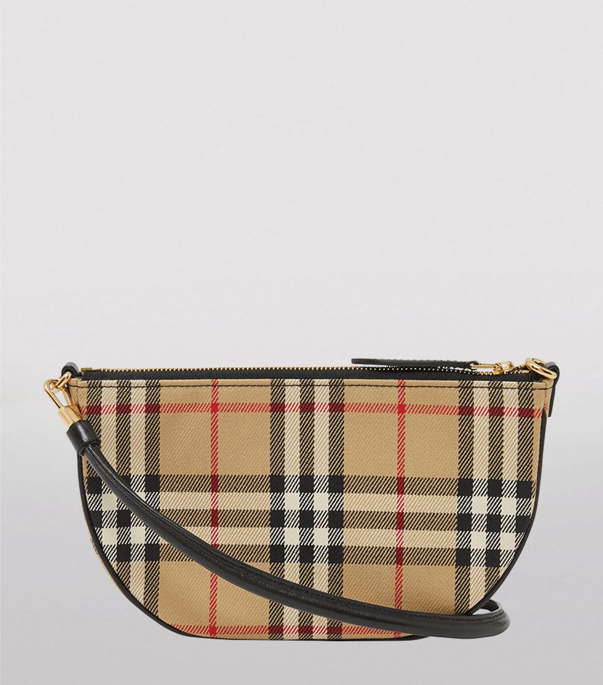 Burberry Leather Vintage Check Olympia Bag | Lyst