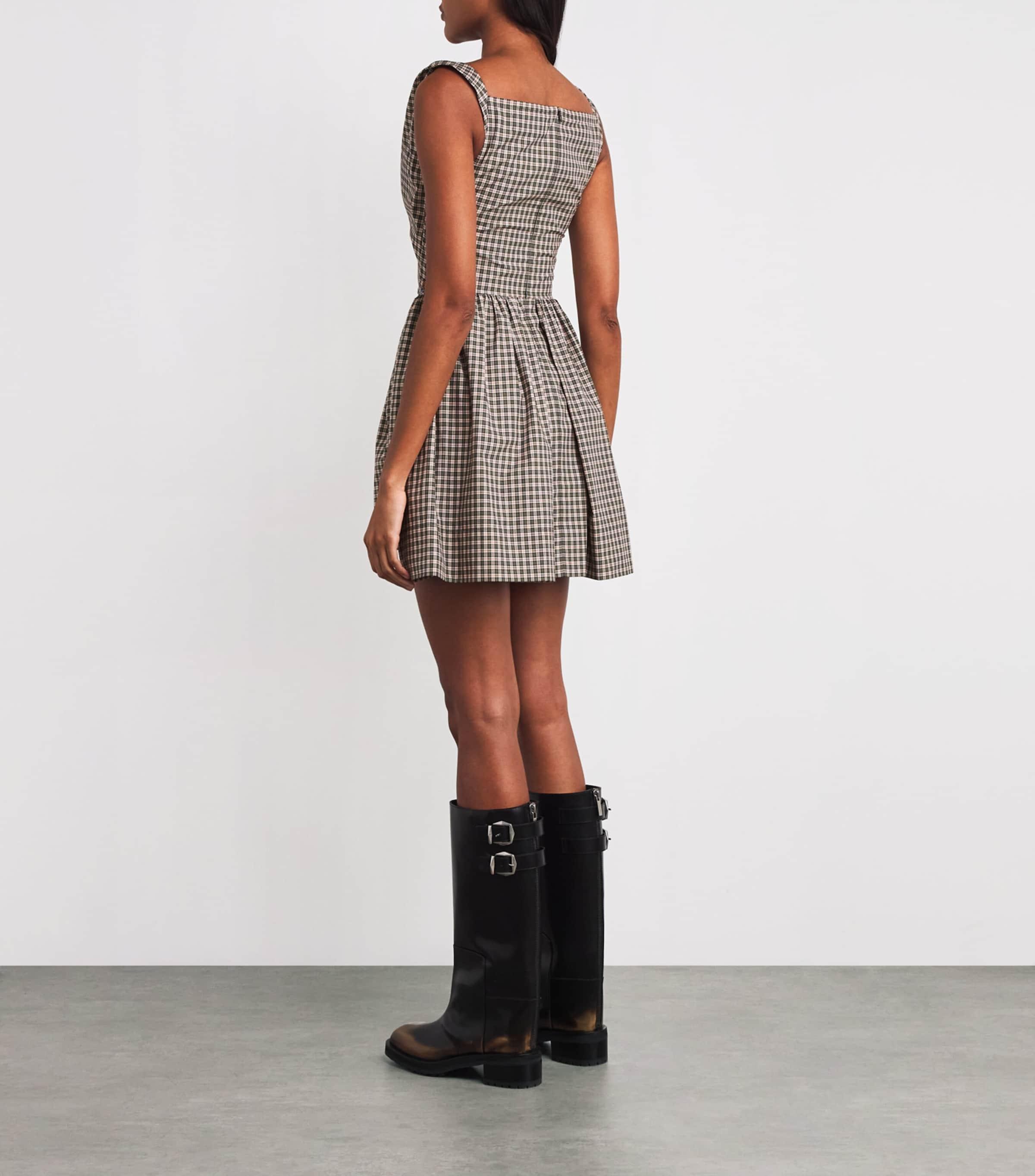 【Vivienne Westwood】Mini Sunday チェック コットンミニドレス Mini Sunday Dress in OFF-WHITE | Vivienne Westwood®