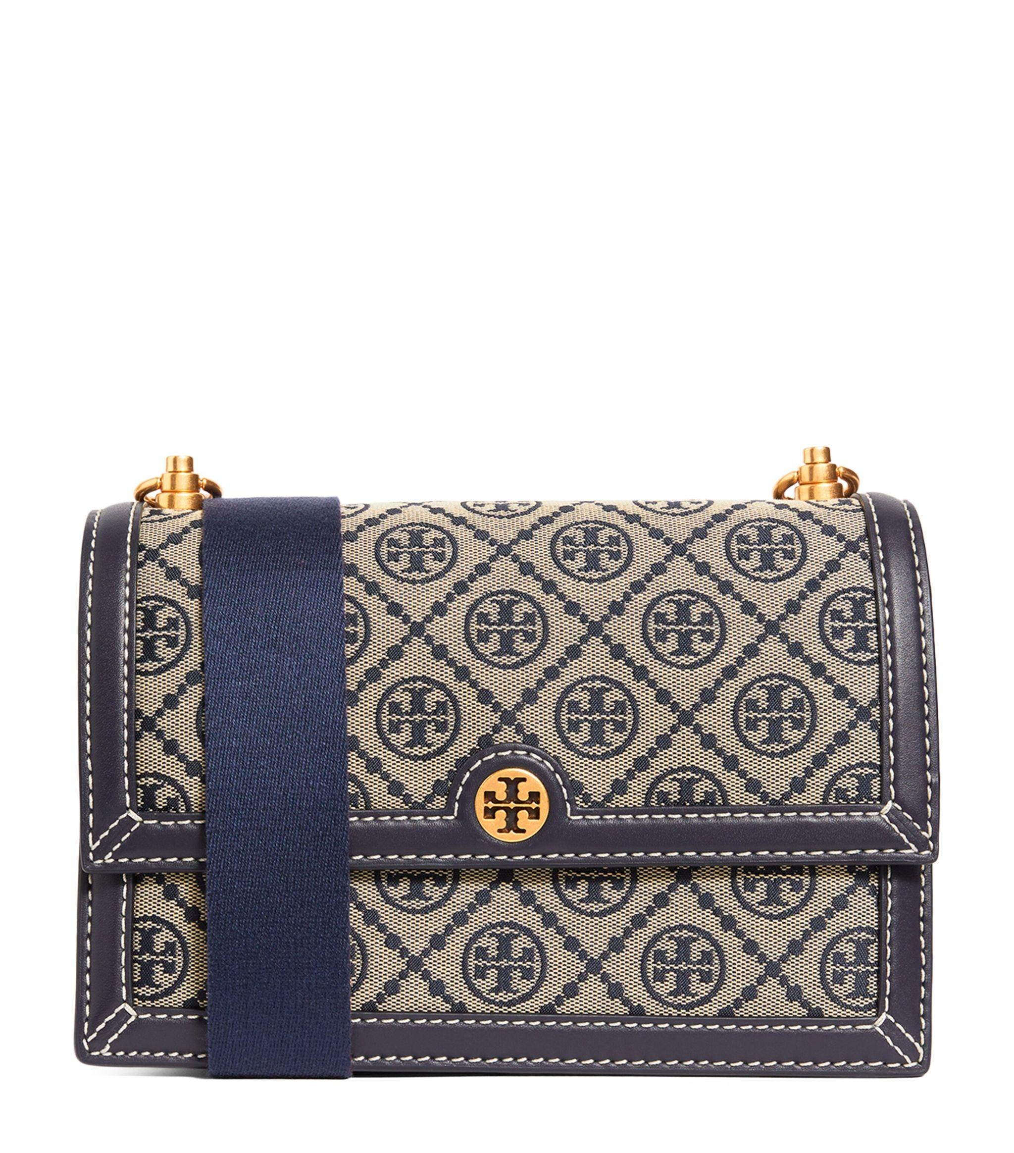 Tory Burch Jacquard T Monogram Shoulder Bag in Blue Lyst