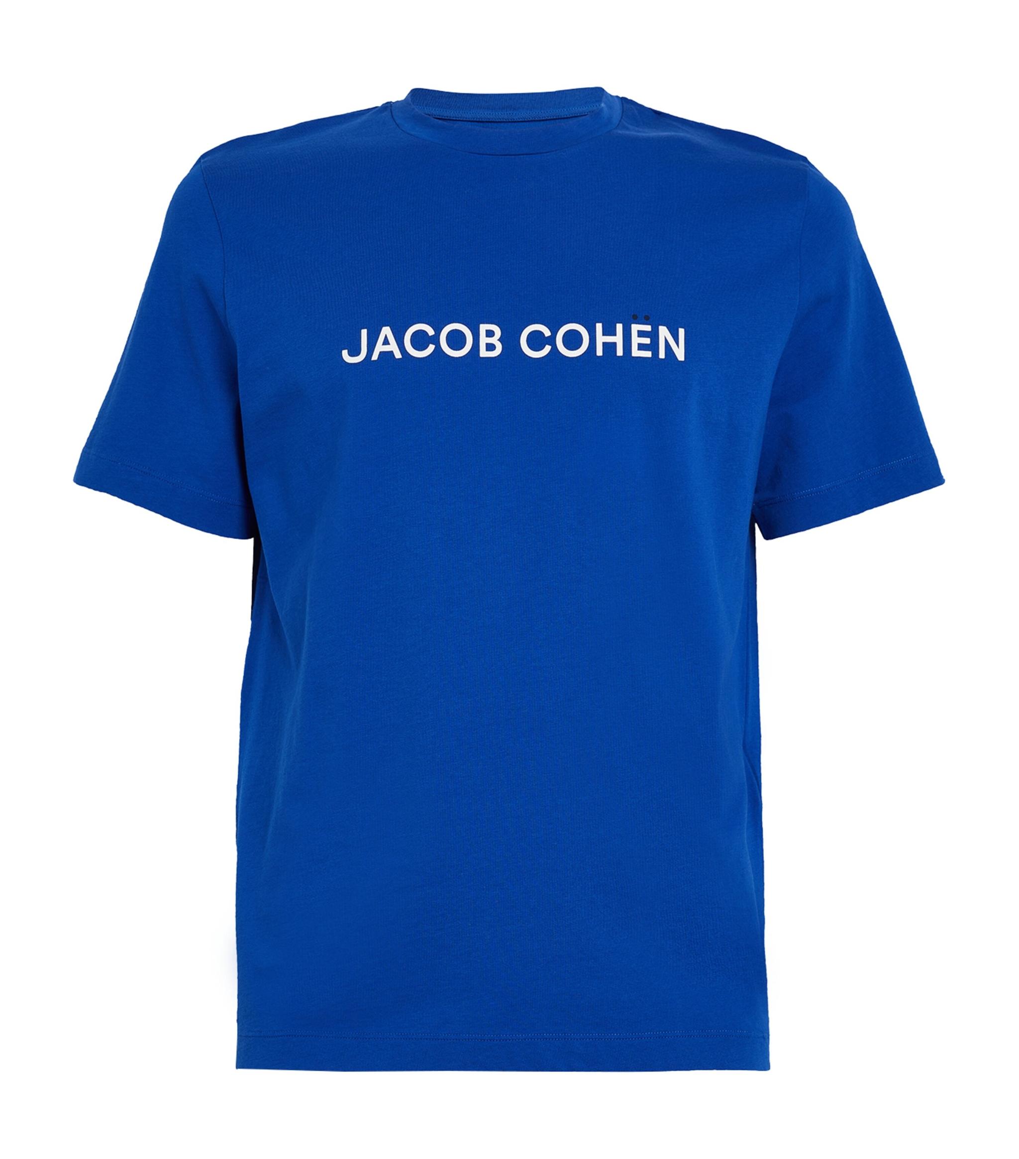 Jacob Cohen Logo T-shirt in Blue for Men | Lyst