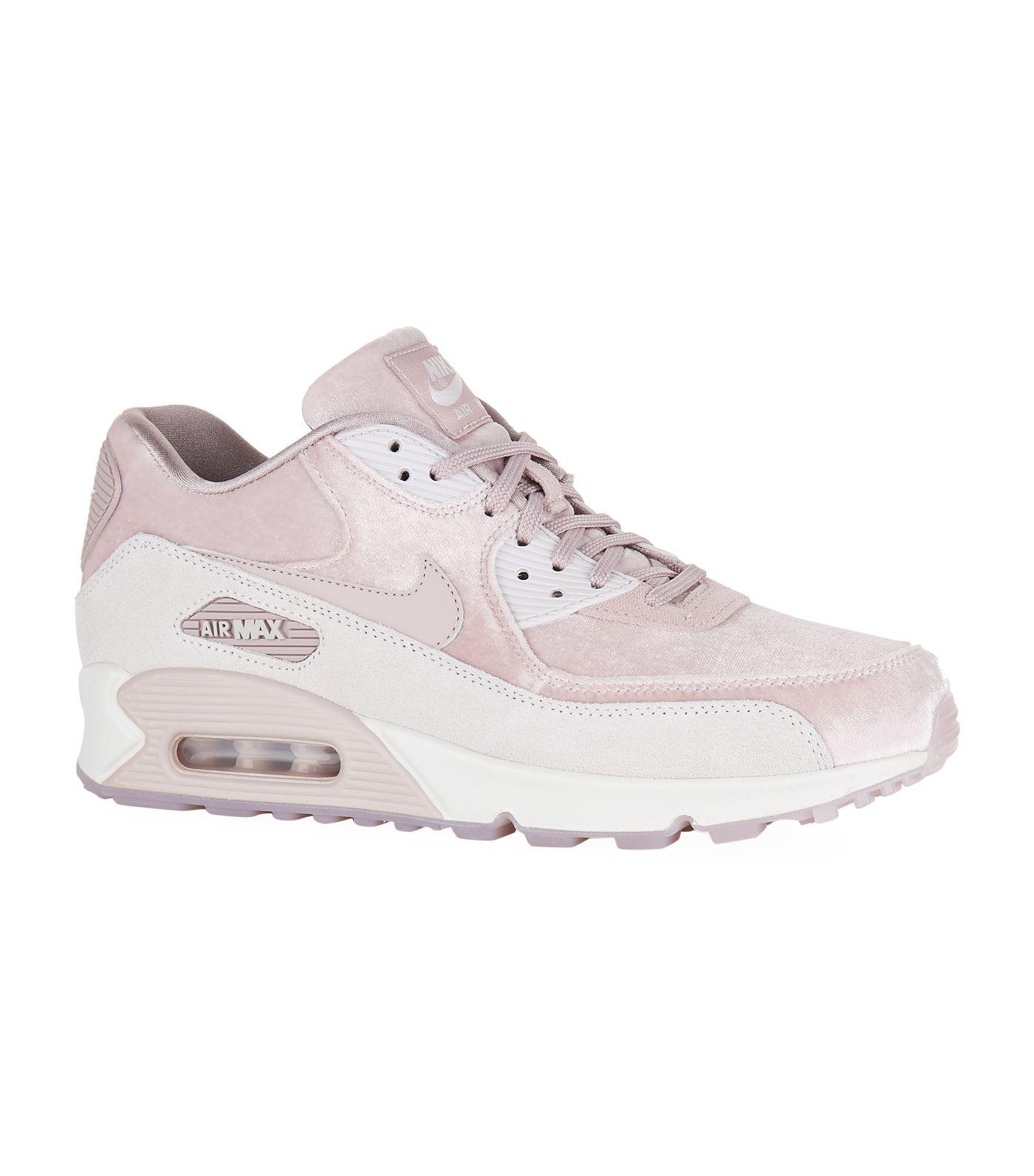 Nike Velvet Air Max 90 Lx Sneakers in Pink | Lyst