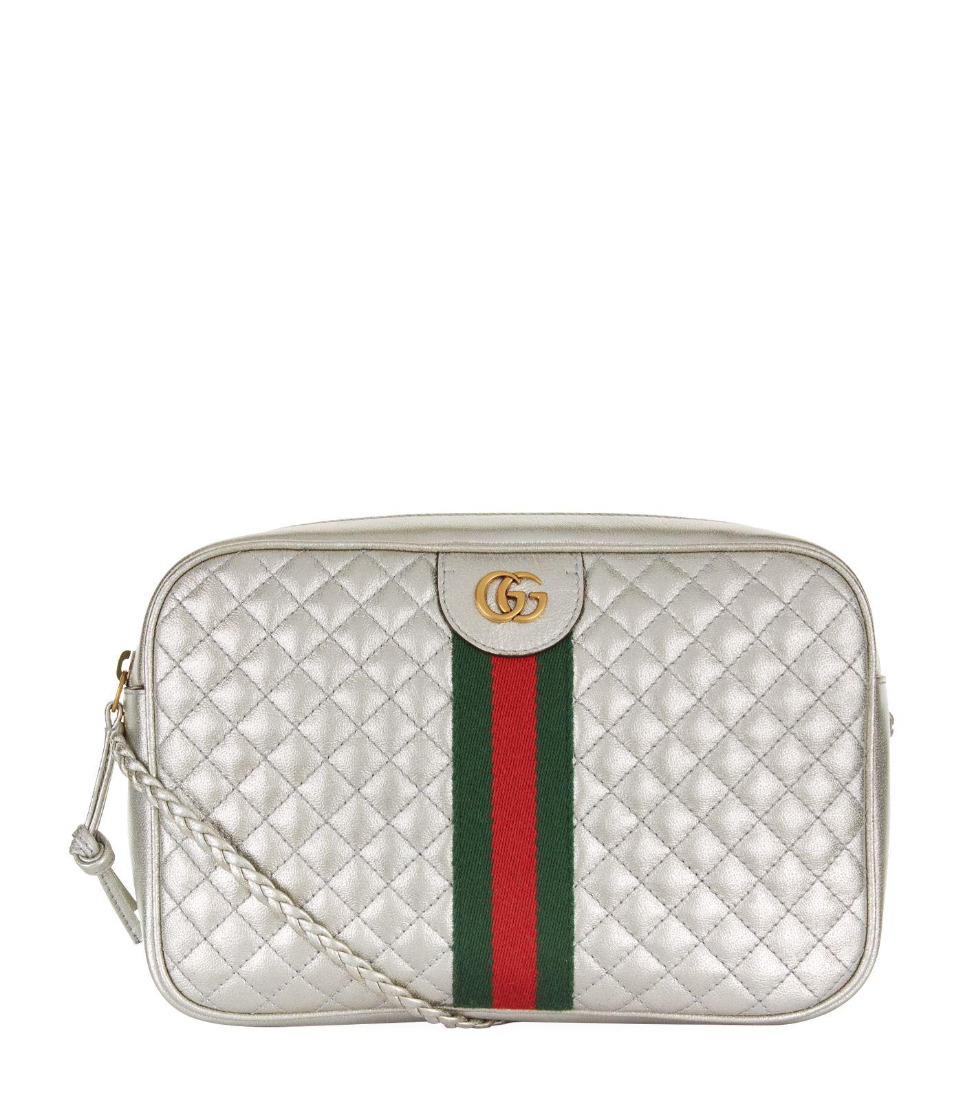 Gucci Leather Quilted Metallic Cross 