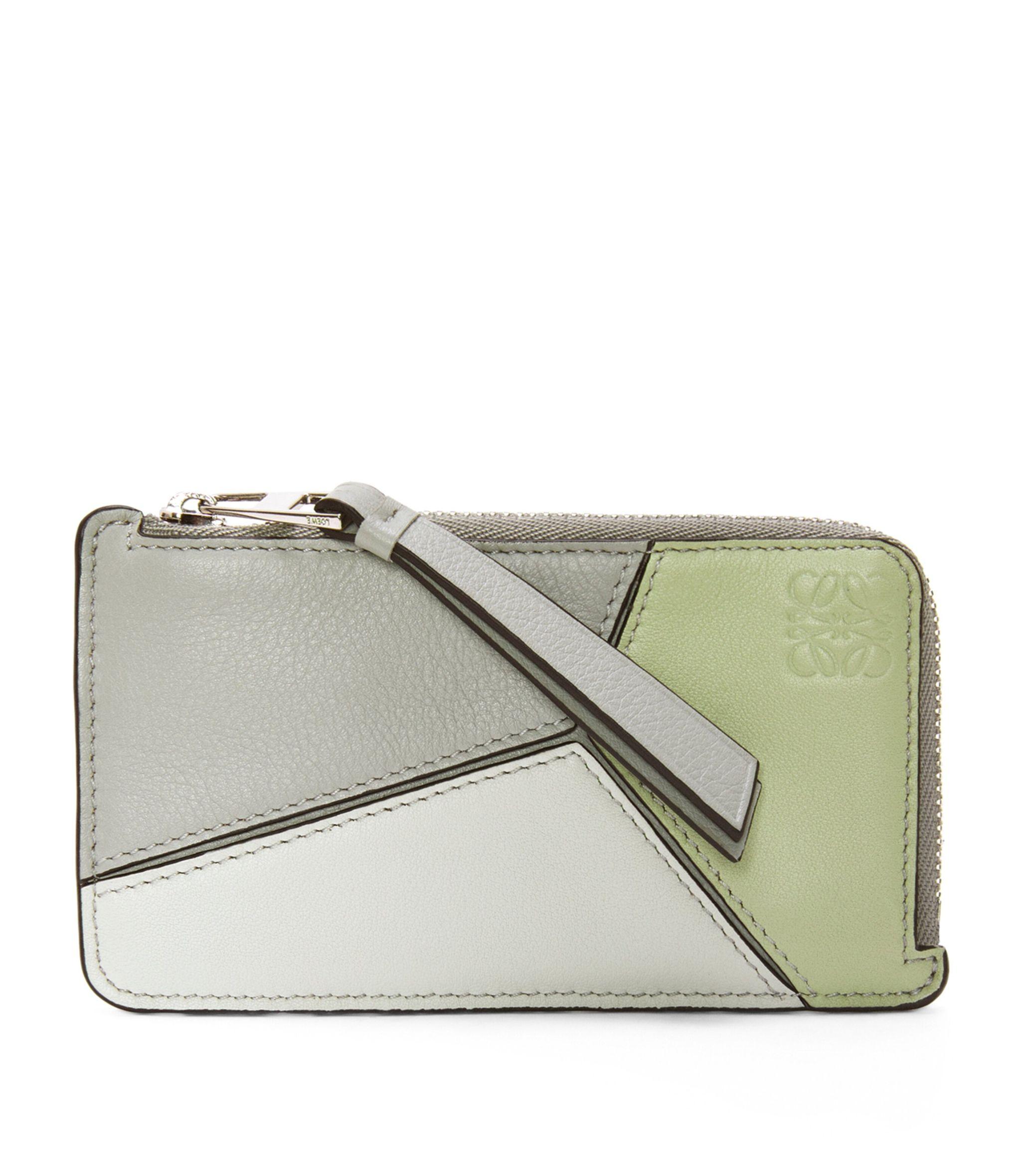 Loewe Leather Puzzle Coin And Card Holder in Natural | Lyst UK
