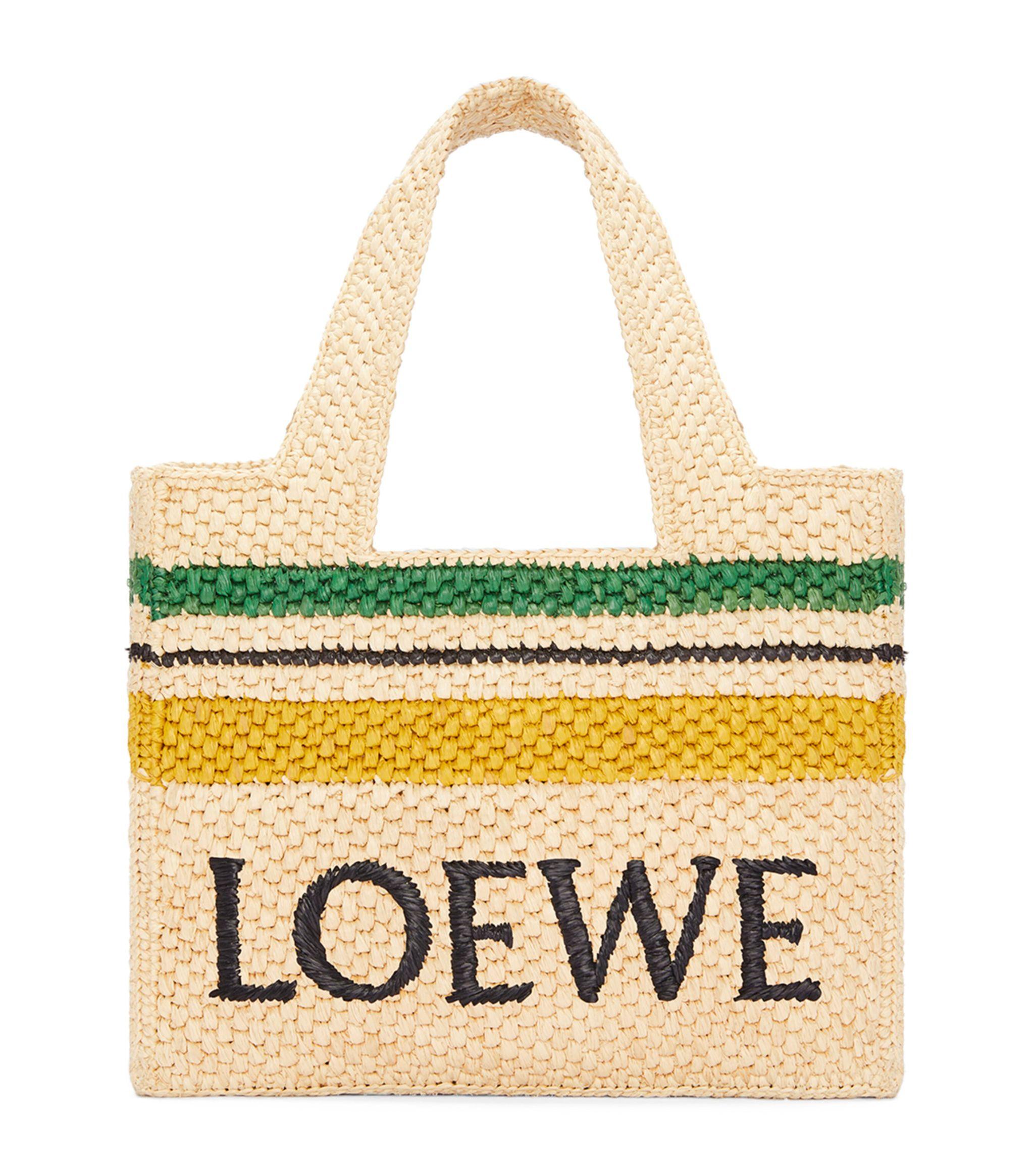 Loewe X Paula's Ibiza Small Striped Font Tote Bag in Metallic | Lyst