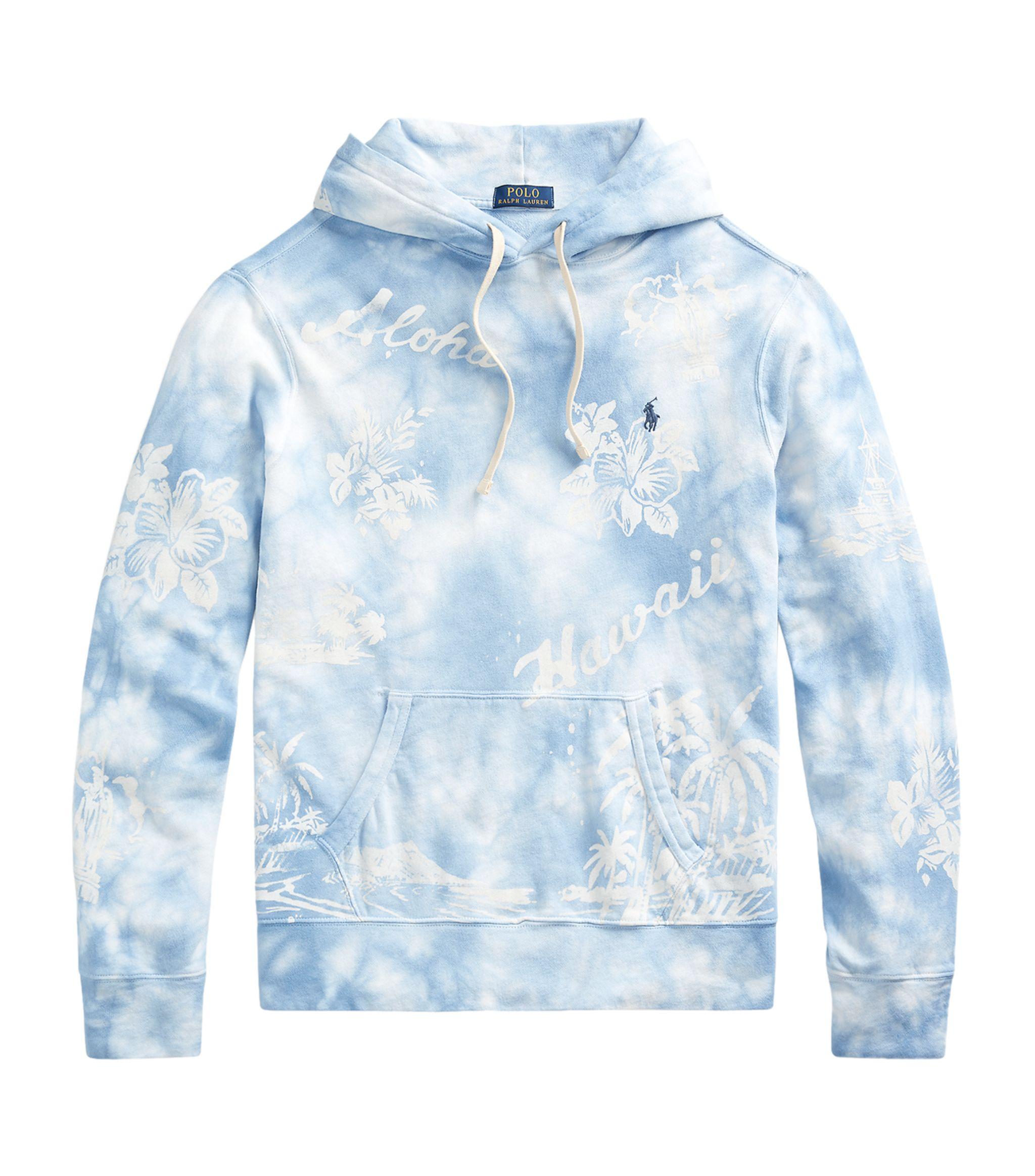 Ralph Lauren Hawaiian Print Hoodie in Blue for Men | Lyst