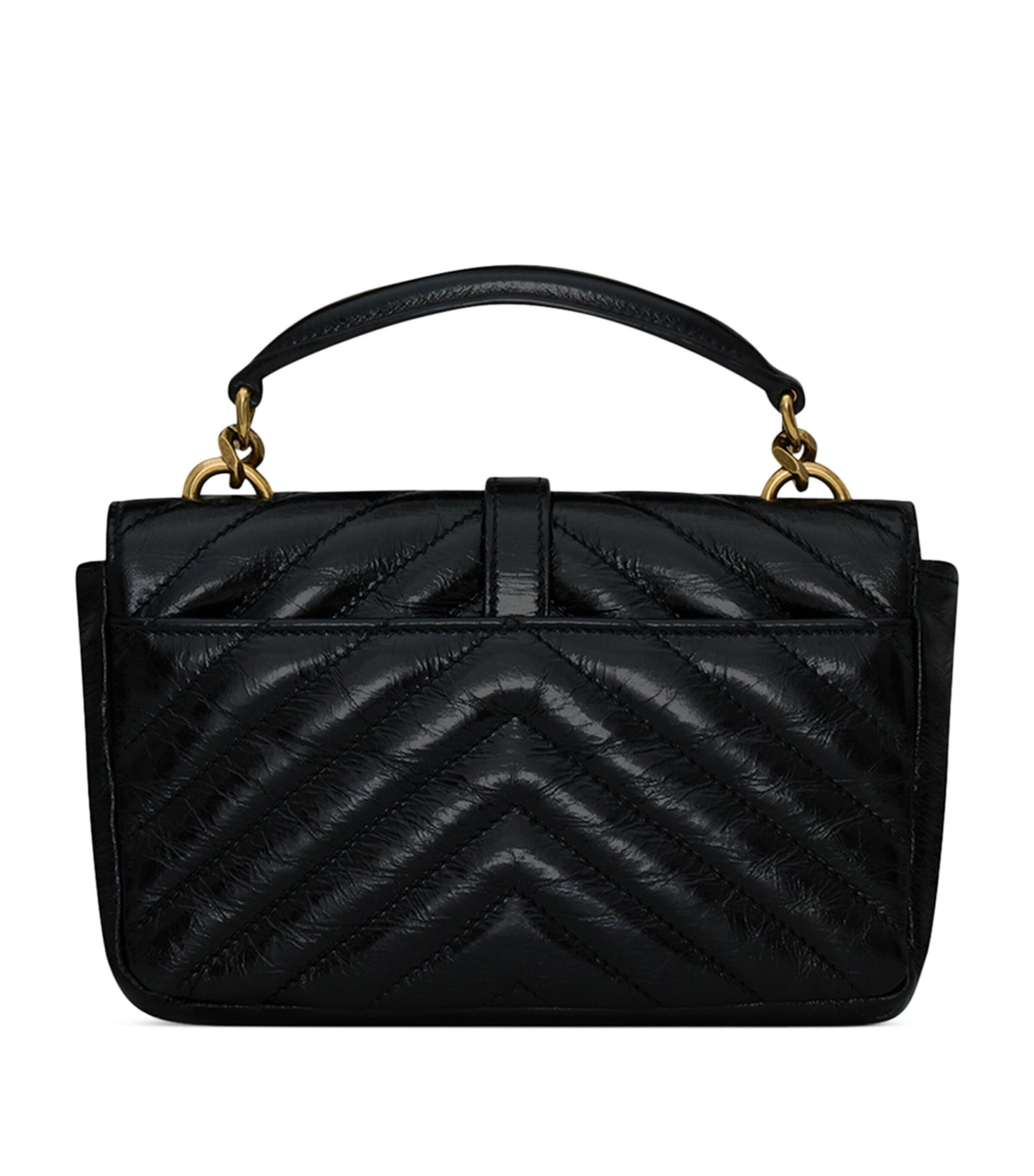 ショルダーバッグ・ポシェット Saint Laurent 'College Mini' crossbody bag Saint Laurent College Mini YSL Quilted Crossbody Bag