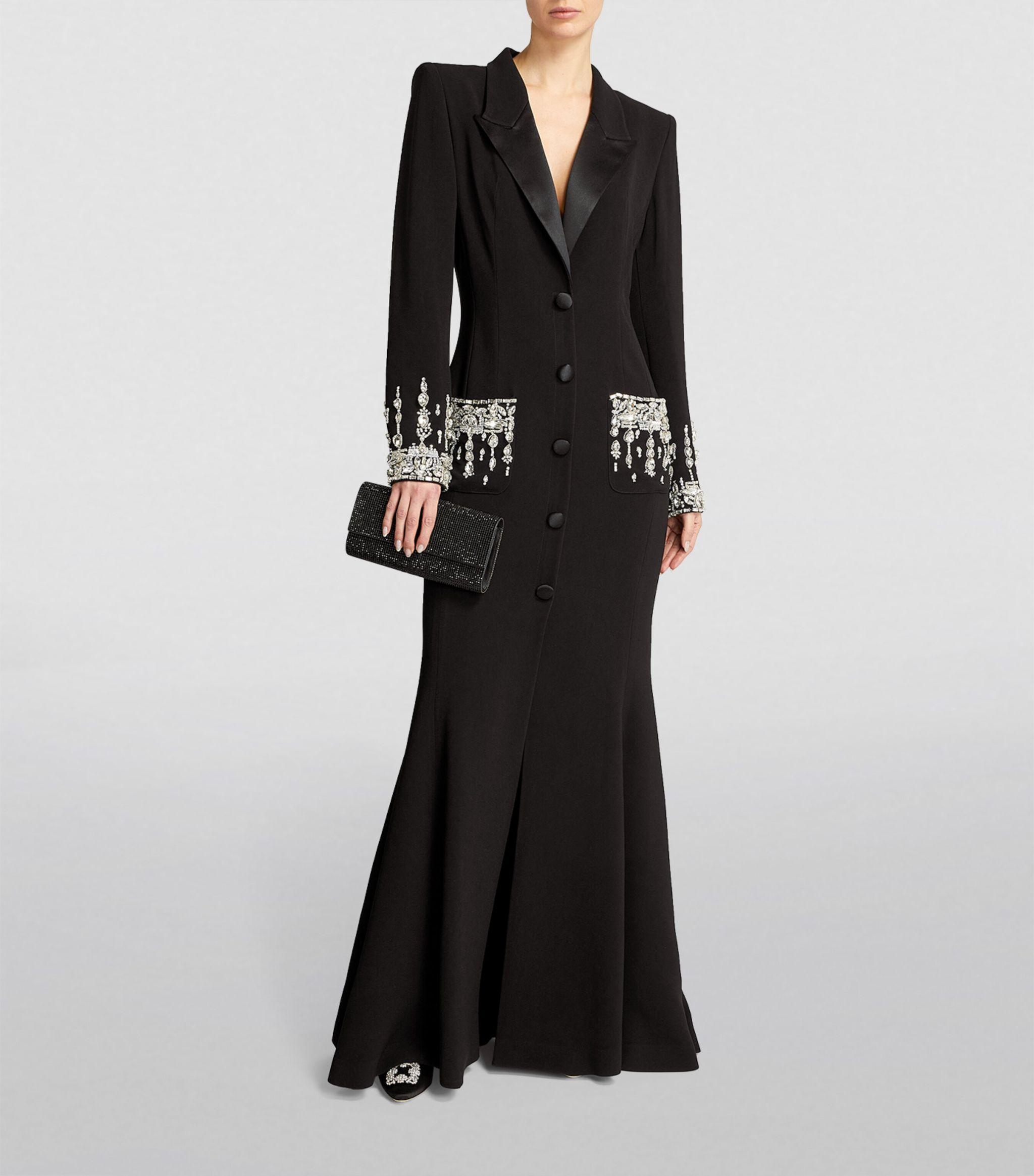 Zuhair Murad Embellished Blazer Gown in Black | Lyst