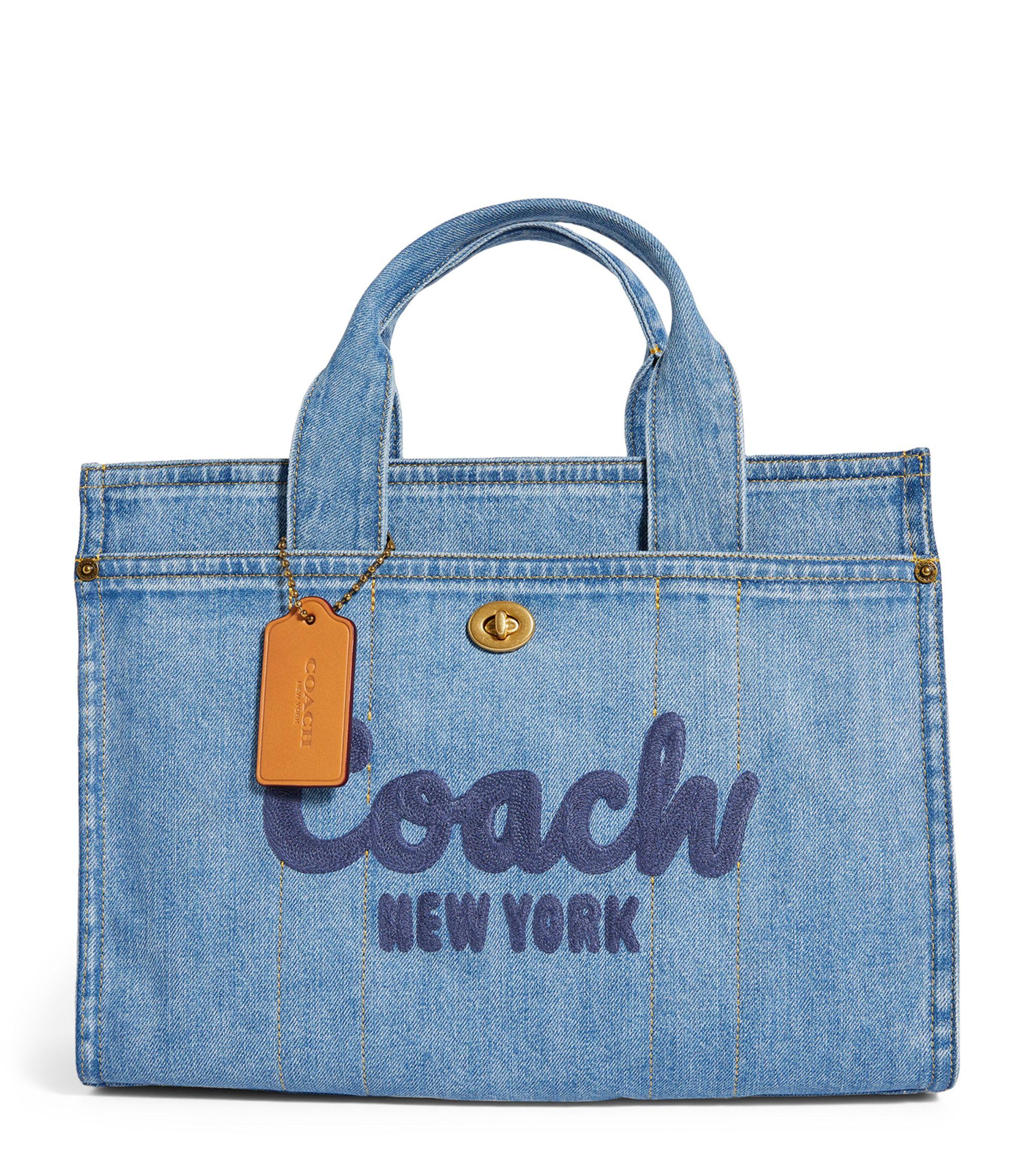 COACH Denim Cargo Tote Bag in Blue | Lyst