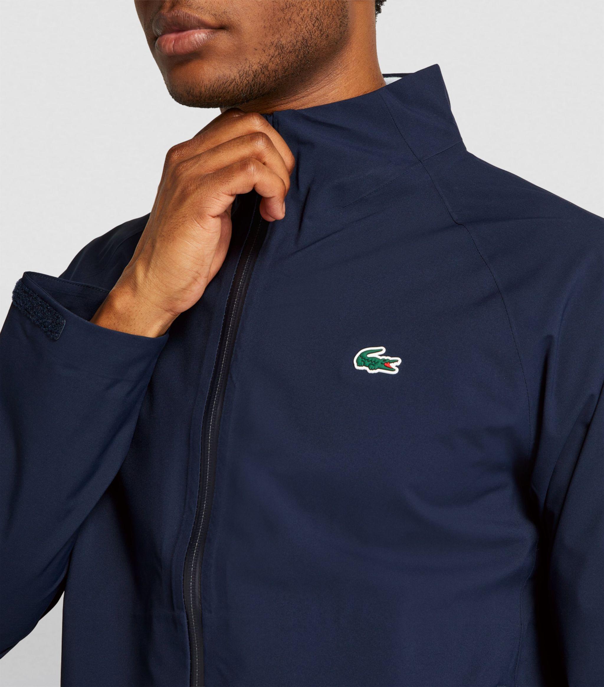 Lacoste Zip-up Golf Jacket in Blue for Men | Lyst