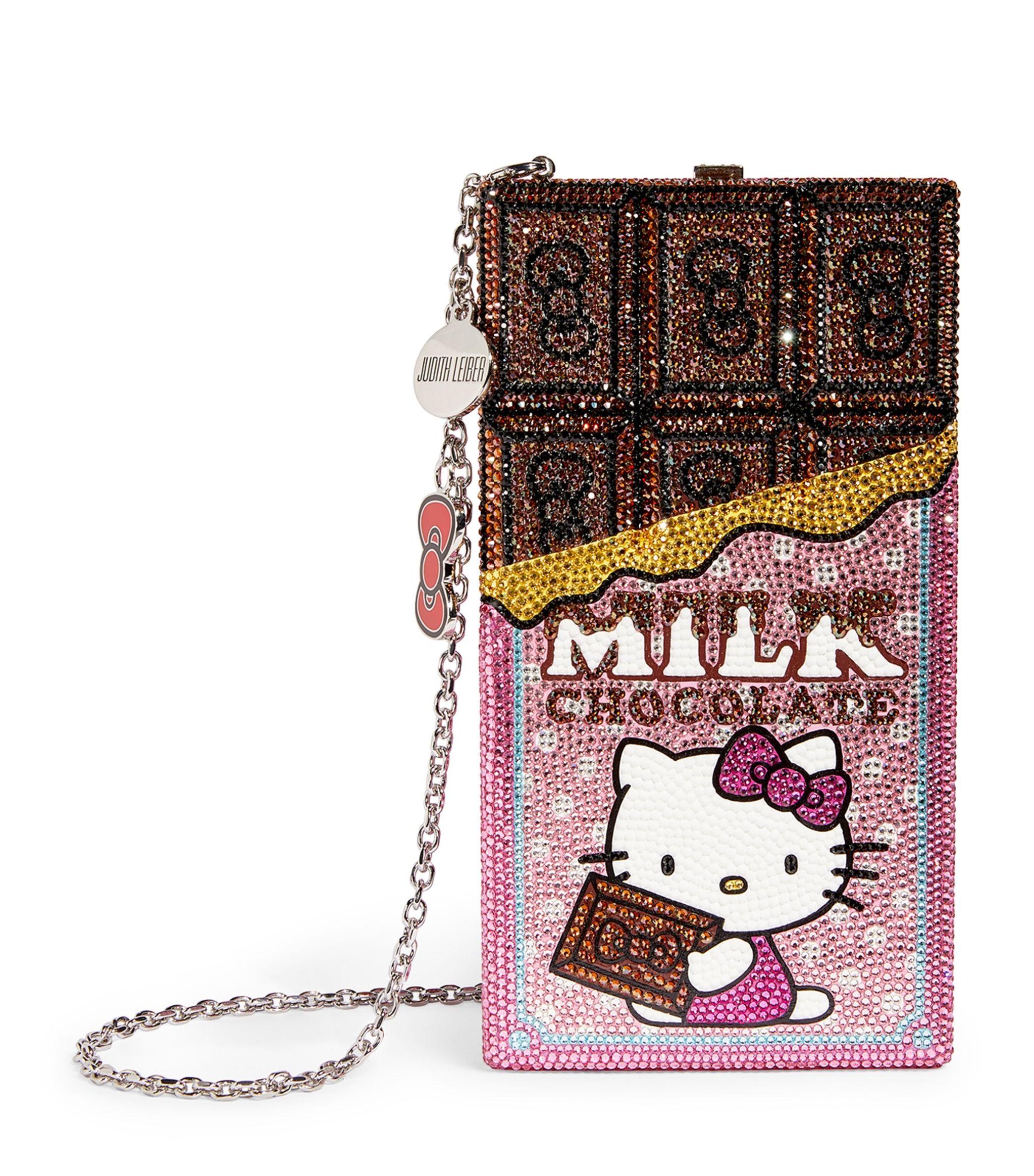 Judith Leiber Hello Kitty Candy Bar Clutch Bag in Pink
