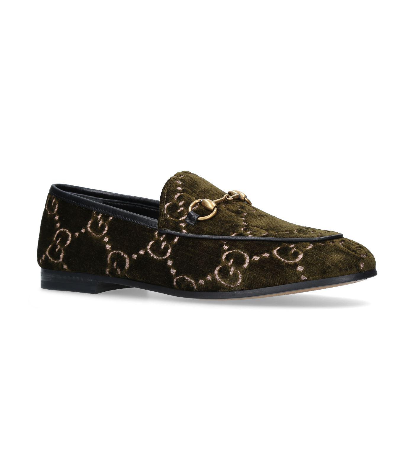 green velvet gucci shoes