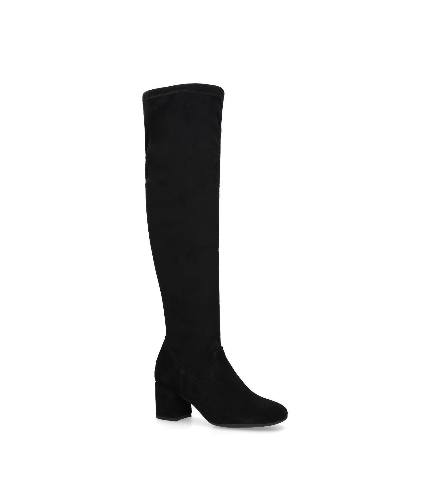 carvela black suede boots