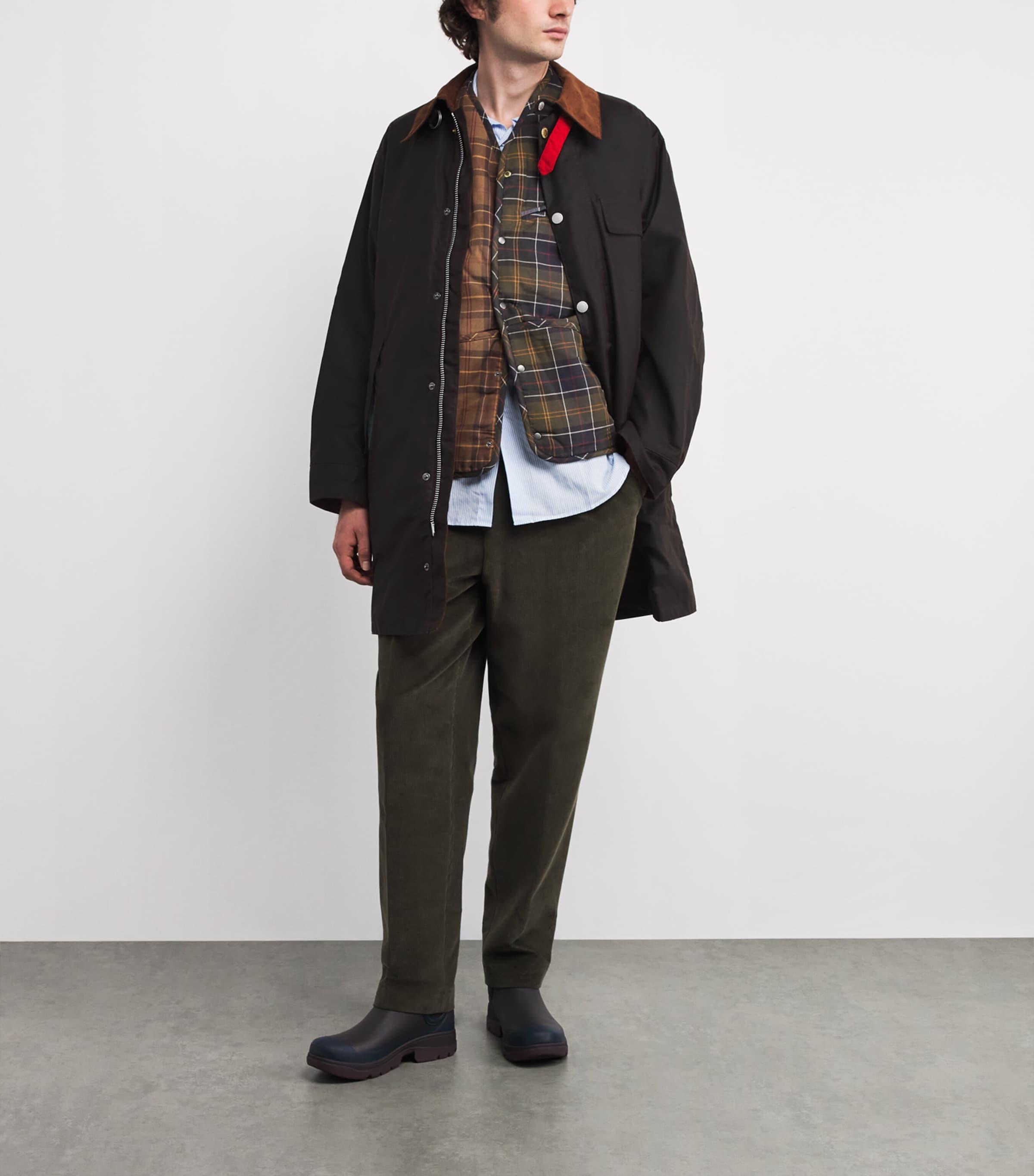 Barbour X Paul Smith Beeston Waxed Jacket in Black for Men | Lyst