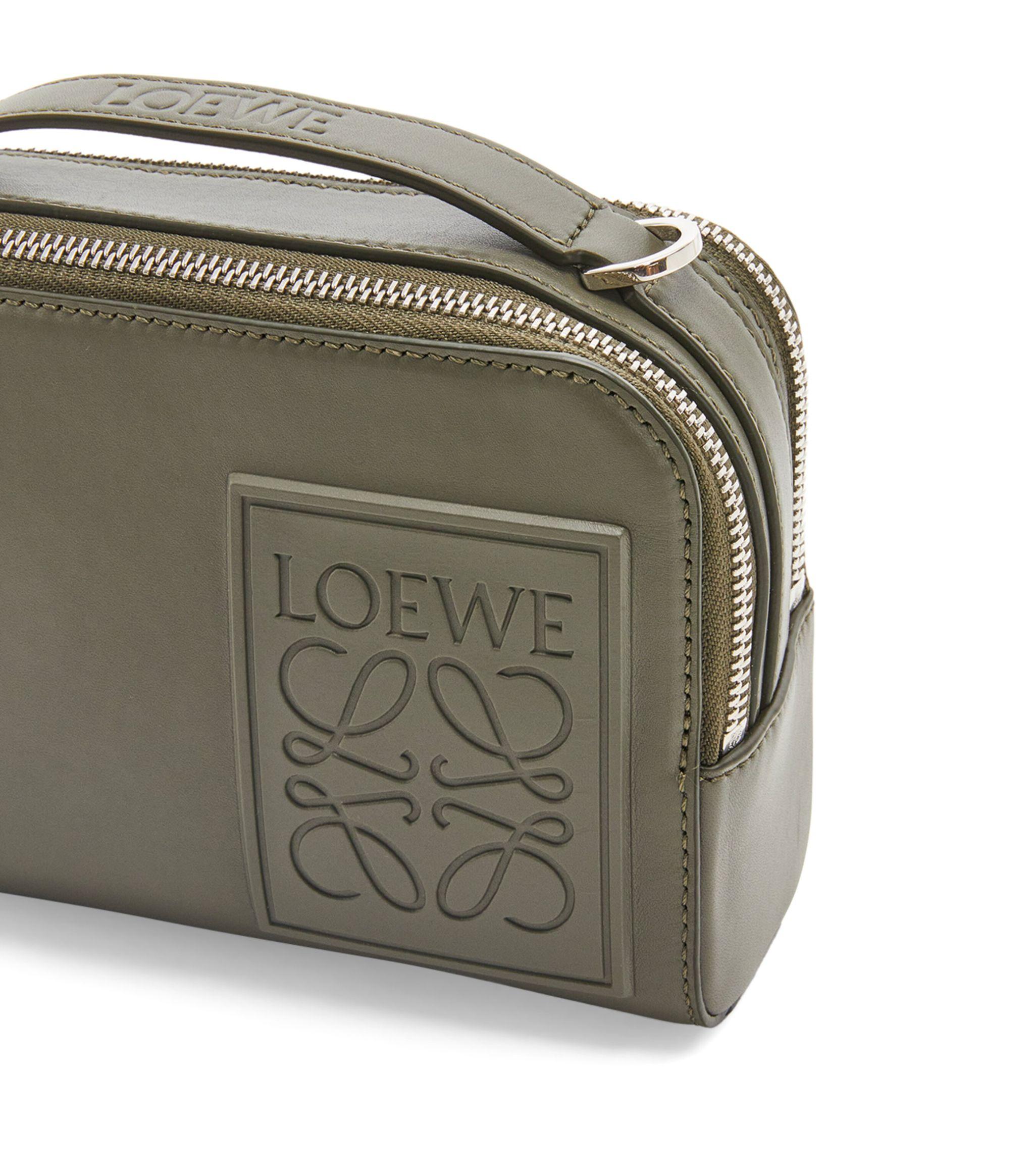 Loewe Mini Leather Camera Cross-body Bag in Green