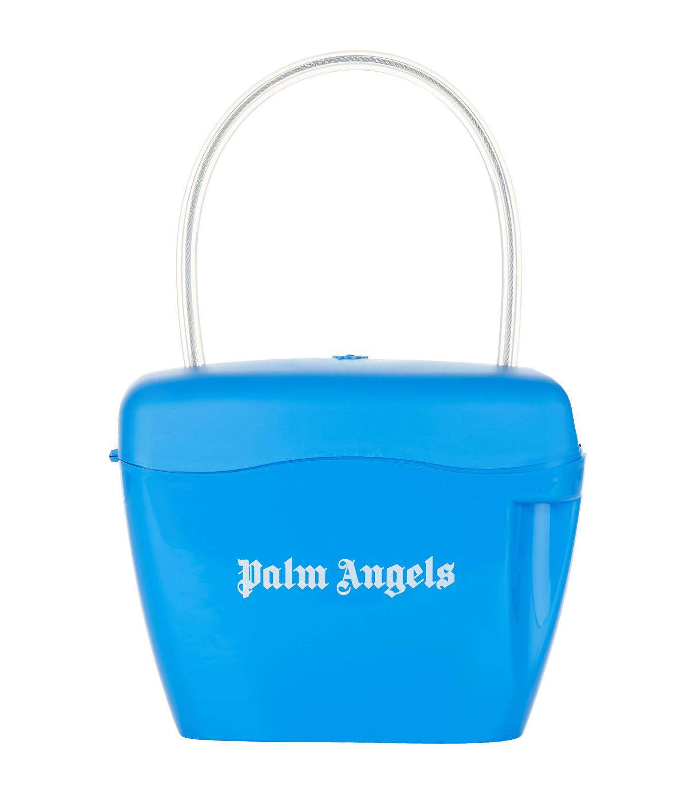 Palm Angels Padlock Bag in Blue | Lyst