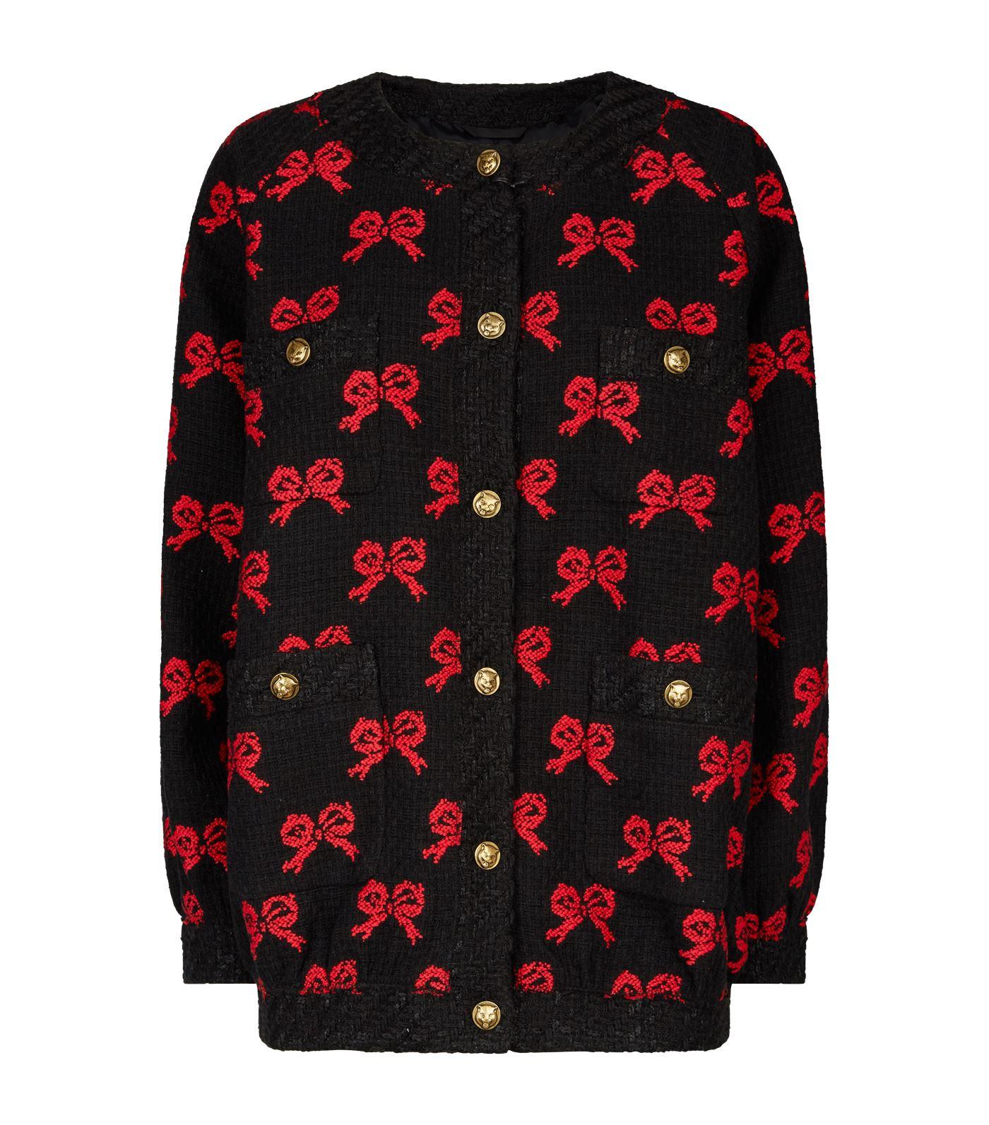 gucci tweed bomber
