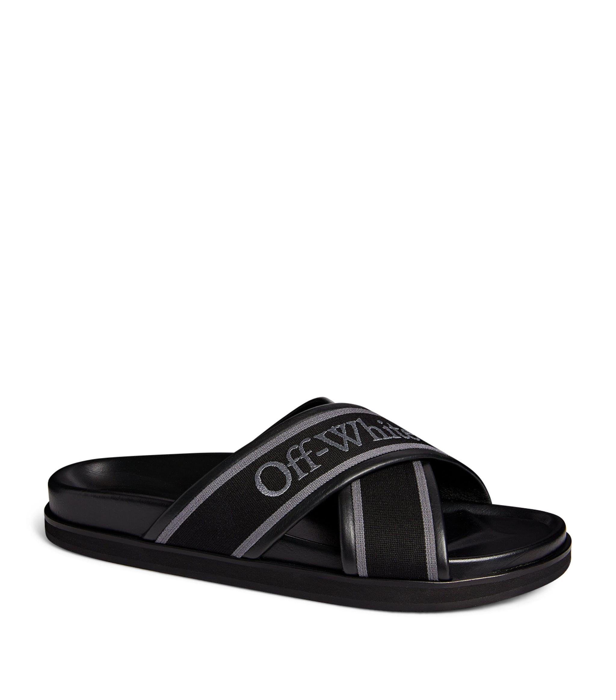 Mens off white slides sales