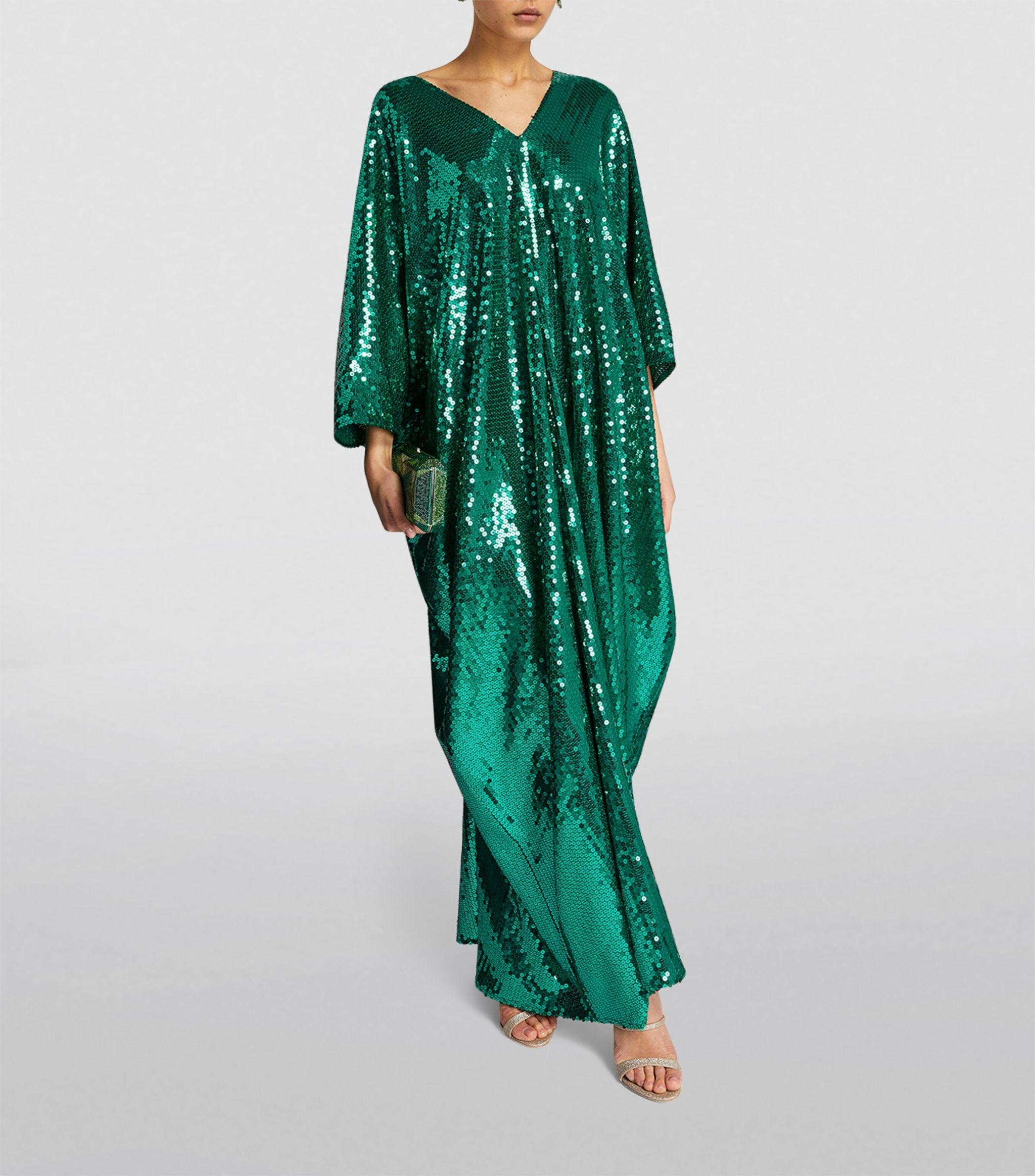 green emerald velvet dress Taller Marmo Green Poseidon Gown