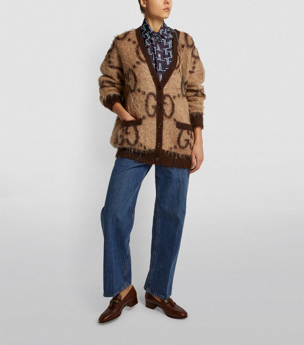 Gucci Denim Logo-intarsia Mohair-blend 