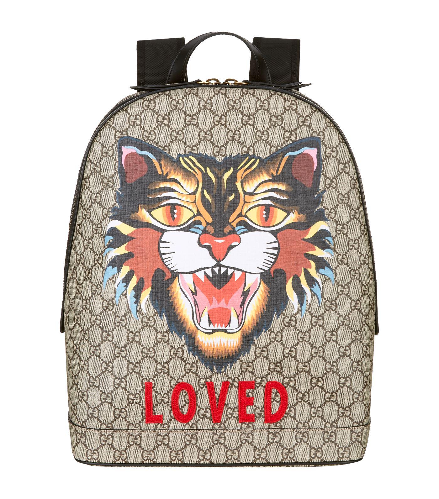 Gucci Cat Backpack in Beige (Natural) for Men - Lyst