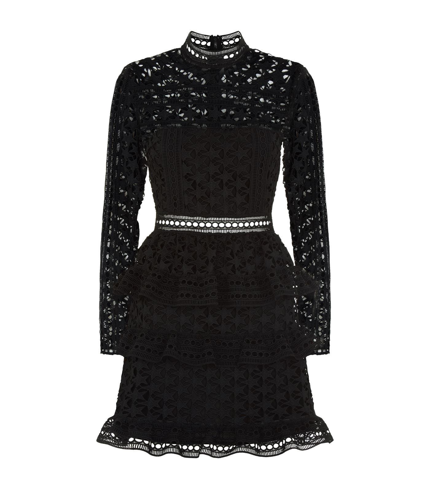 self portrait star mini dress