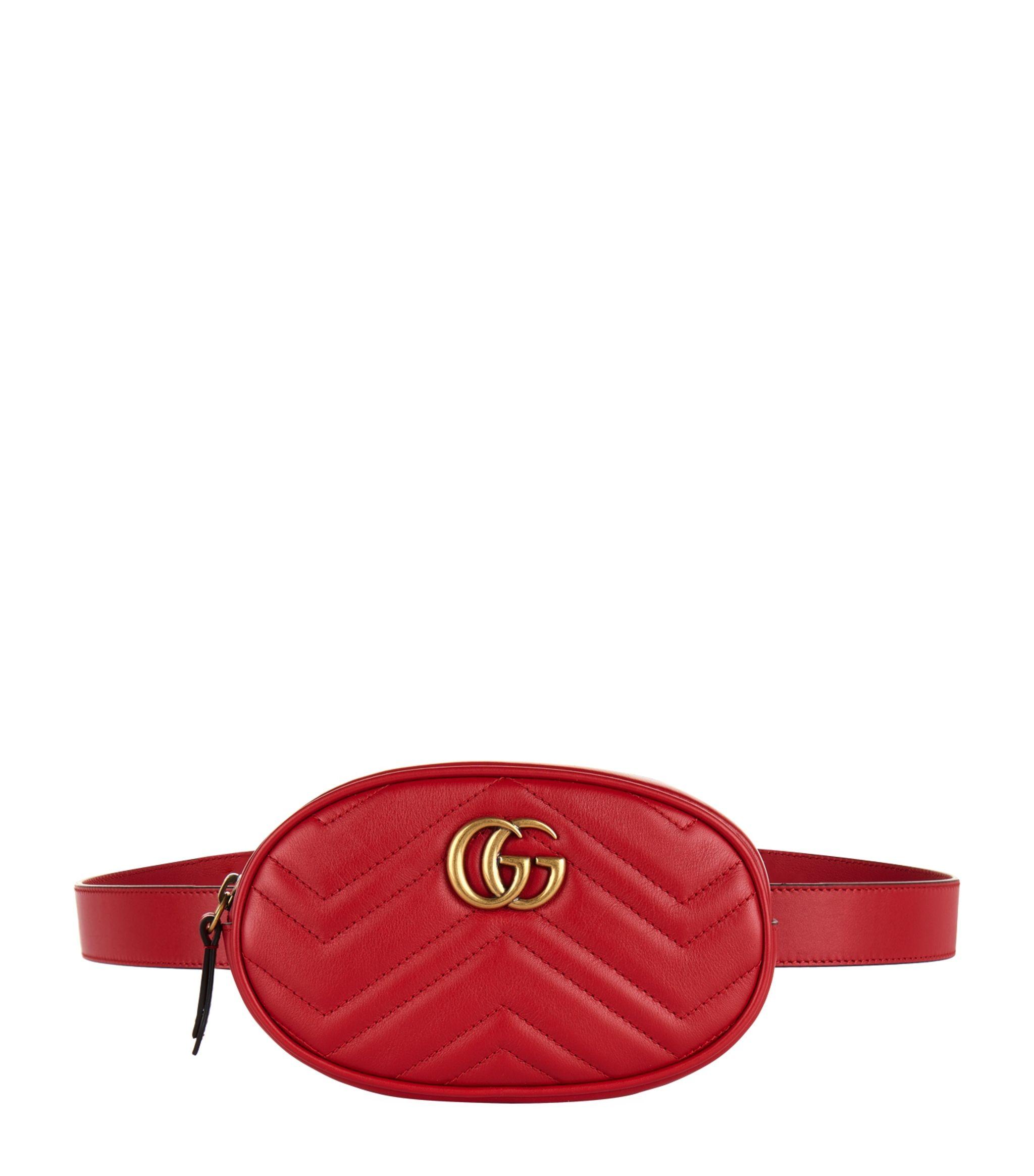 gucci gg marmont matelassé belt bag
