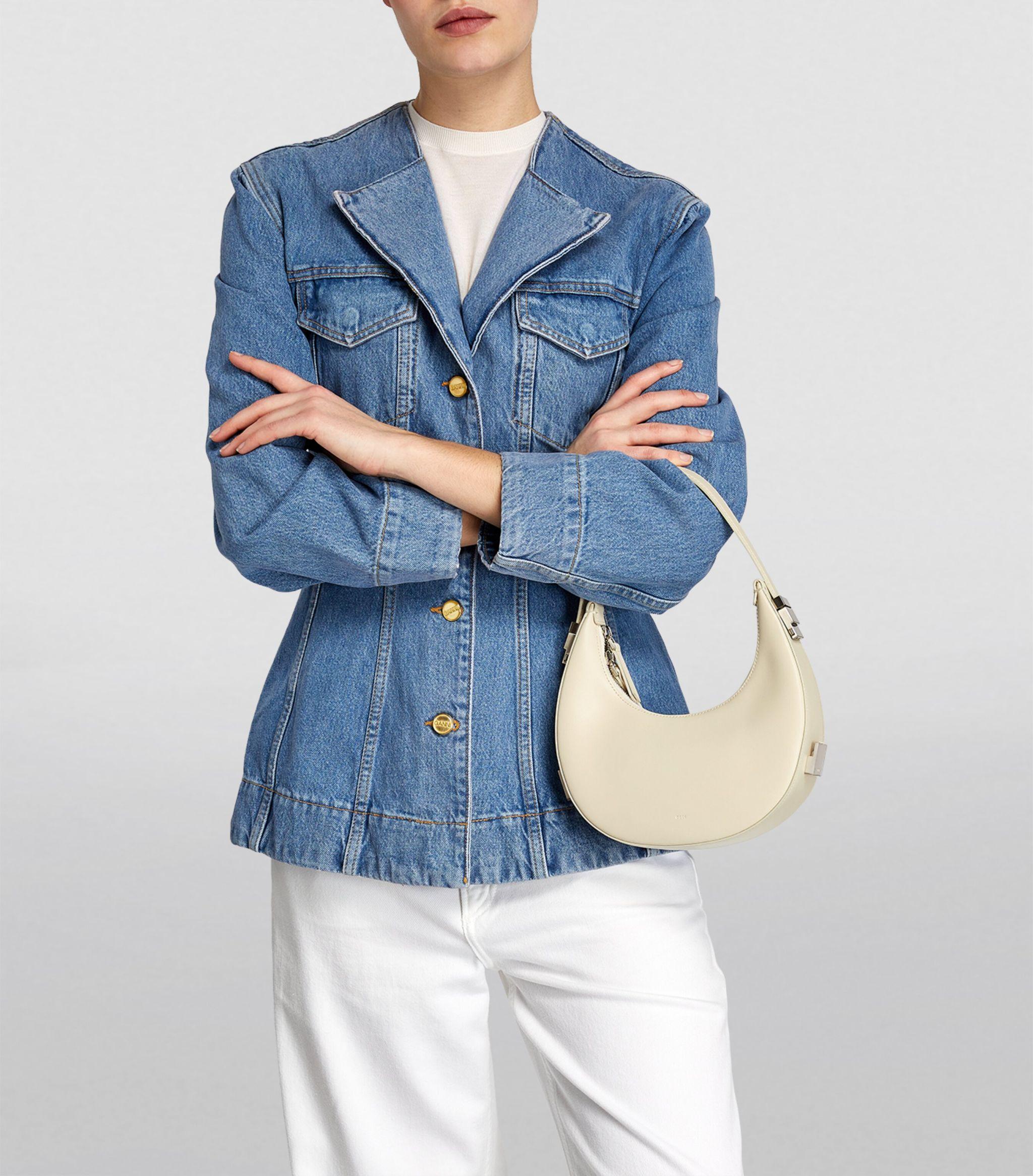 OSOI Mini Leather Toni Shoulder Bag in White | Lyst