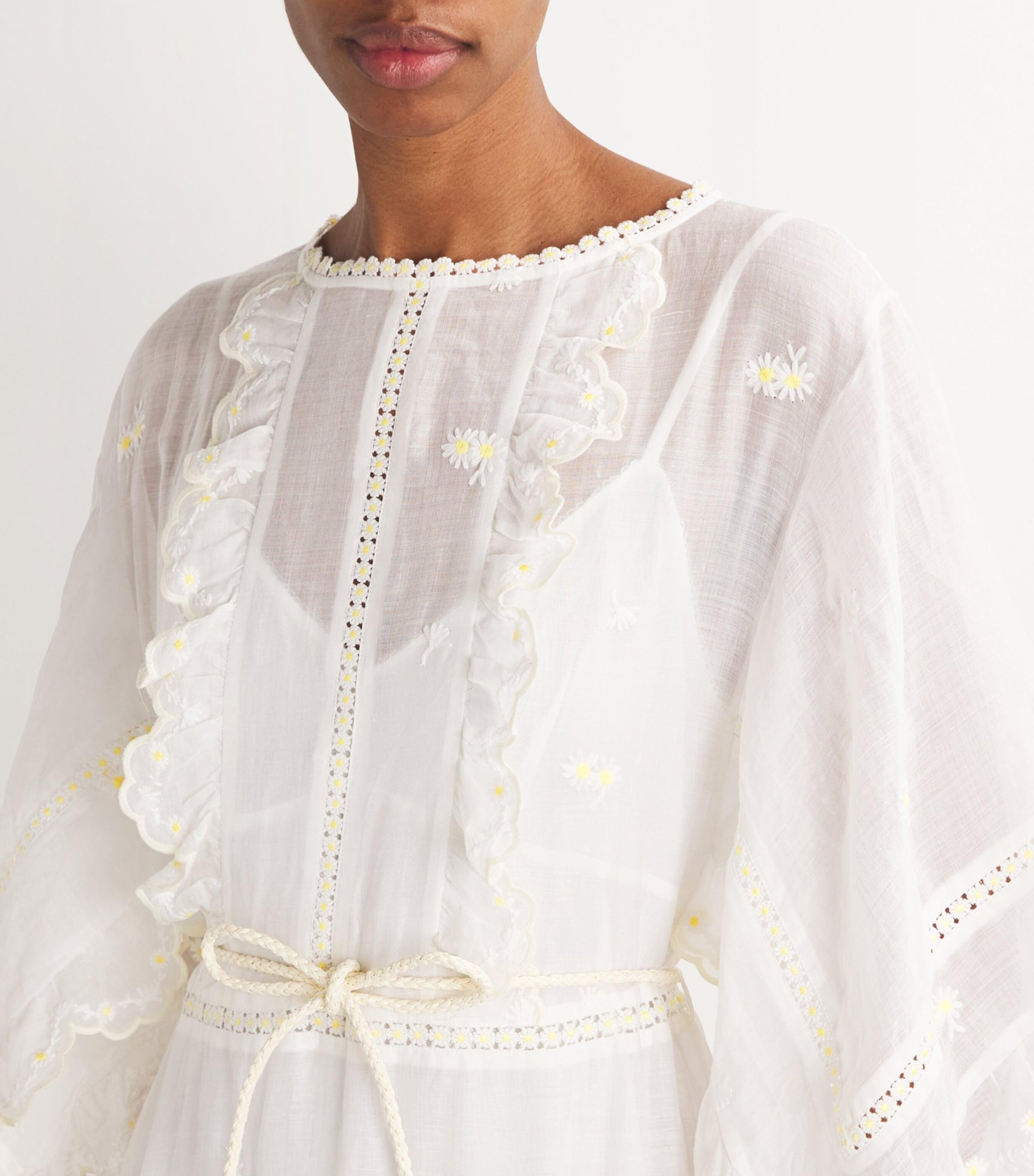 【Zimmermann】ACACIA EMBROIDERED MIDI DRESS 刺繍ミディドレス Zimmermann Dresses | Australian Designer Collection | Coveti