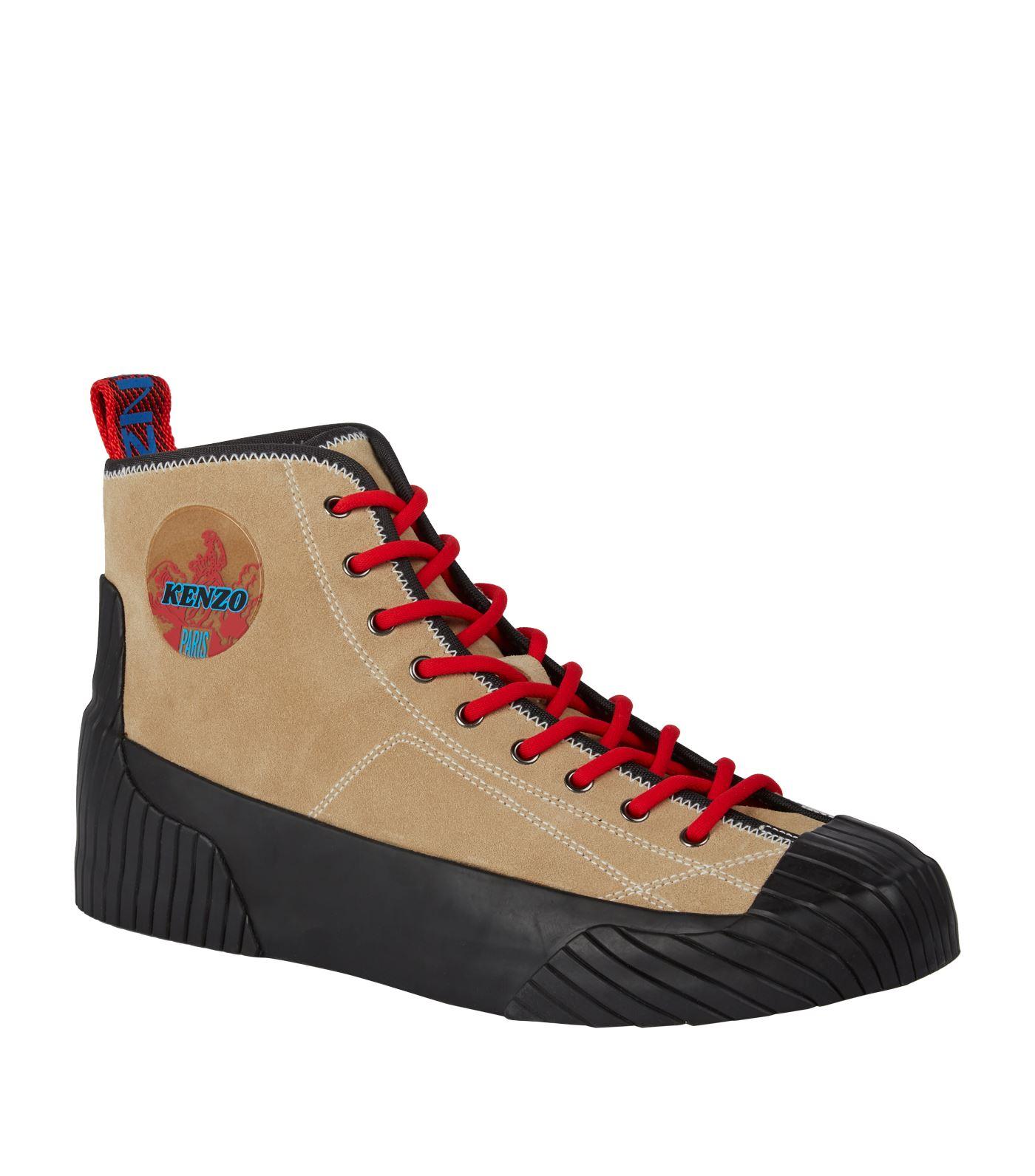 kenzo volkano high top sneakers