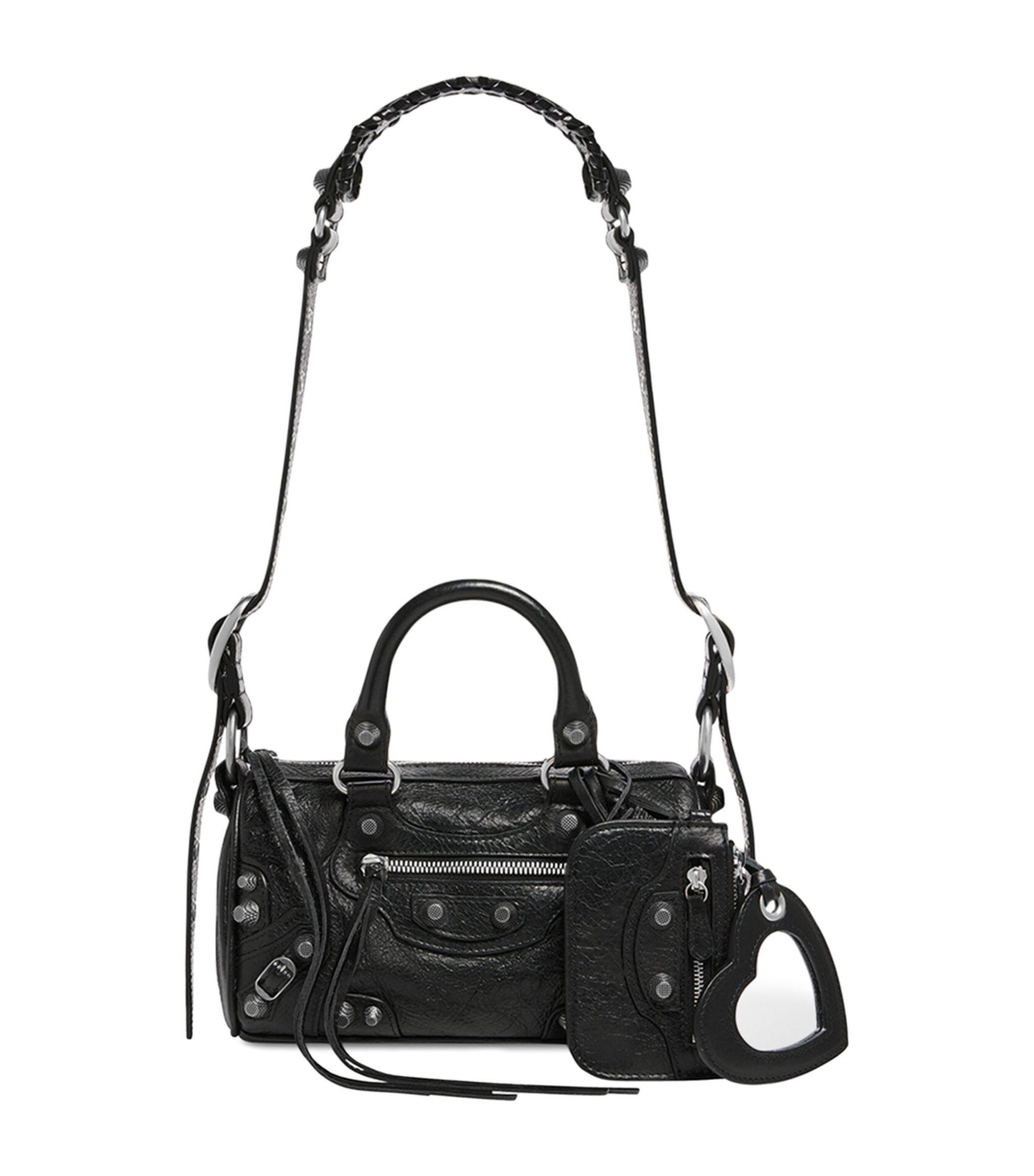 Balenciaga Mini Leather Le Cagole Duffle Bag in Black | Lyst Canada